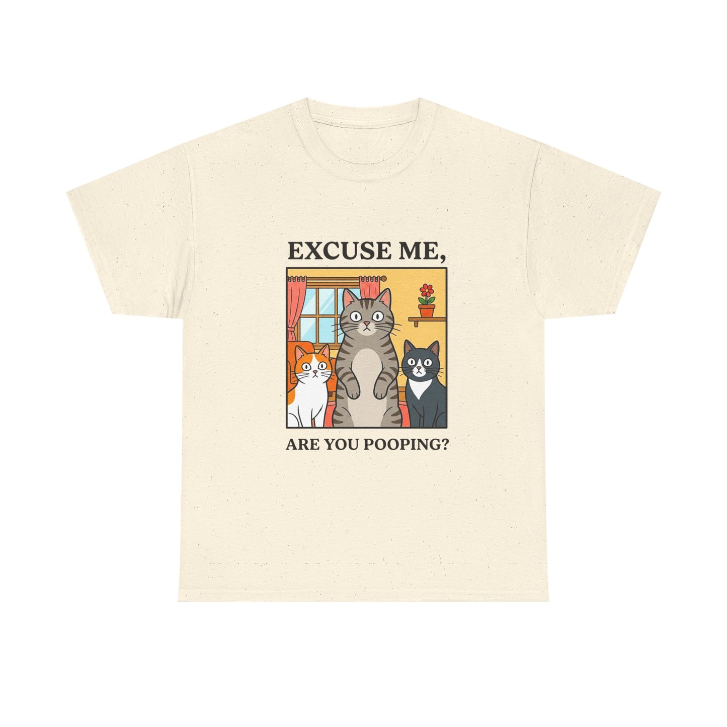 Excuse Me Are You Pooping Funny Cat T-shirt