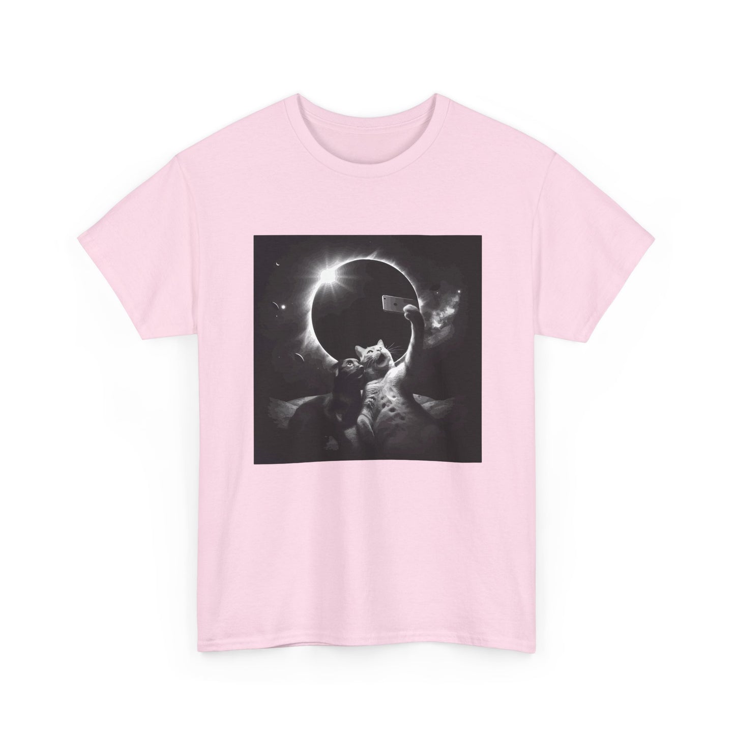 Dog and Cat Selfie Solar eclipse T-Shirt
