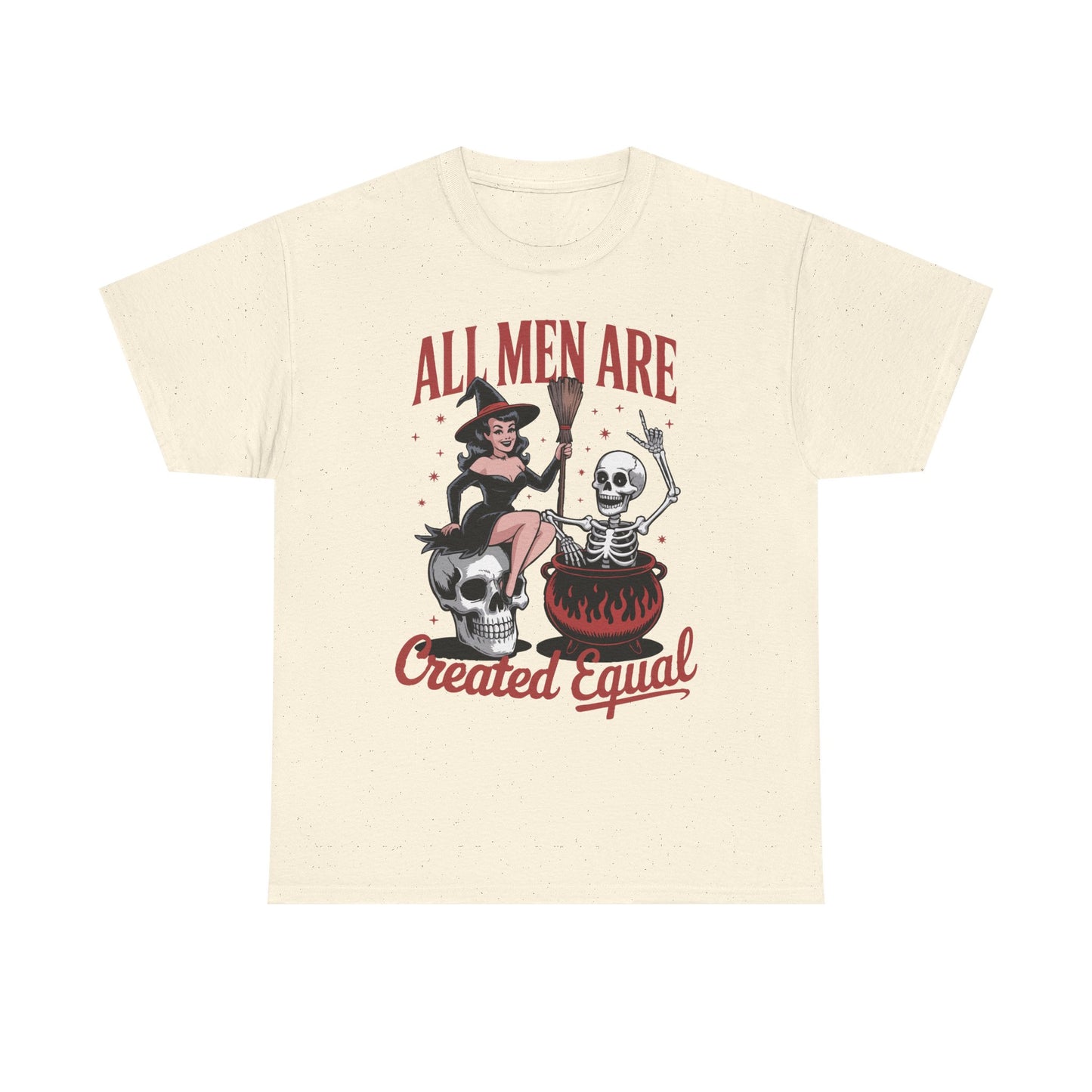 Witch & Skeleton 'All Men Are Created Equal' Tee