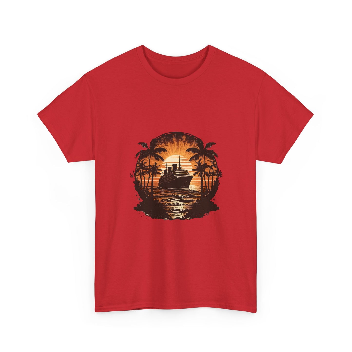 T-Shirt — Tropical Sunset Cruise Graphic Tee