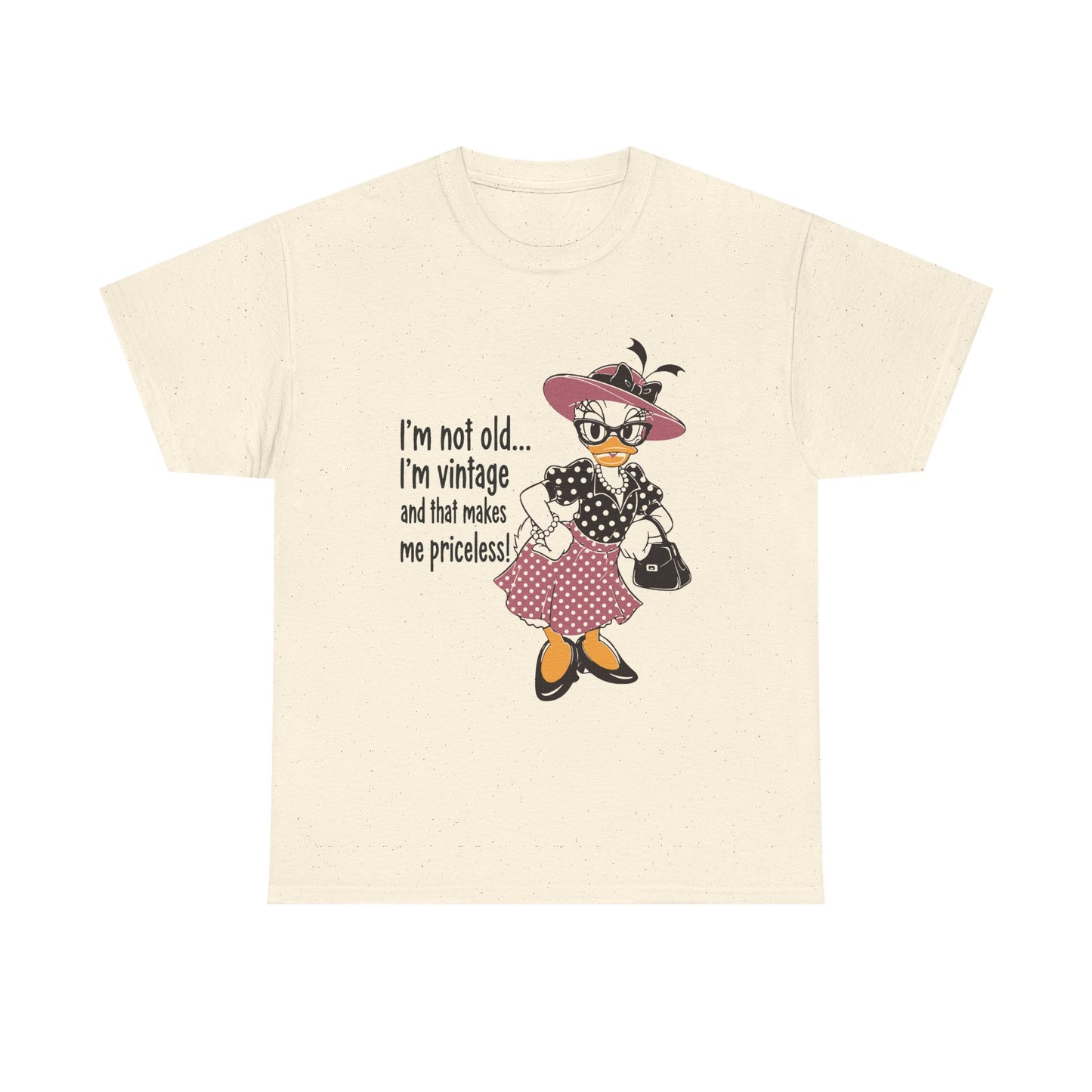 Vintage Duck Graphic Tee — "I’m not old... I’m vintage and that makes me priceless!"
