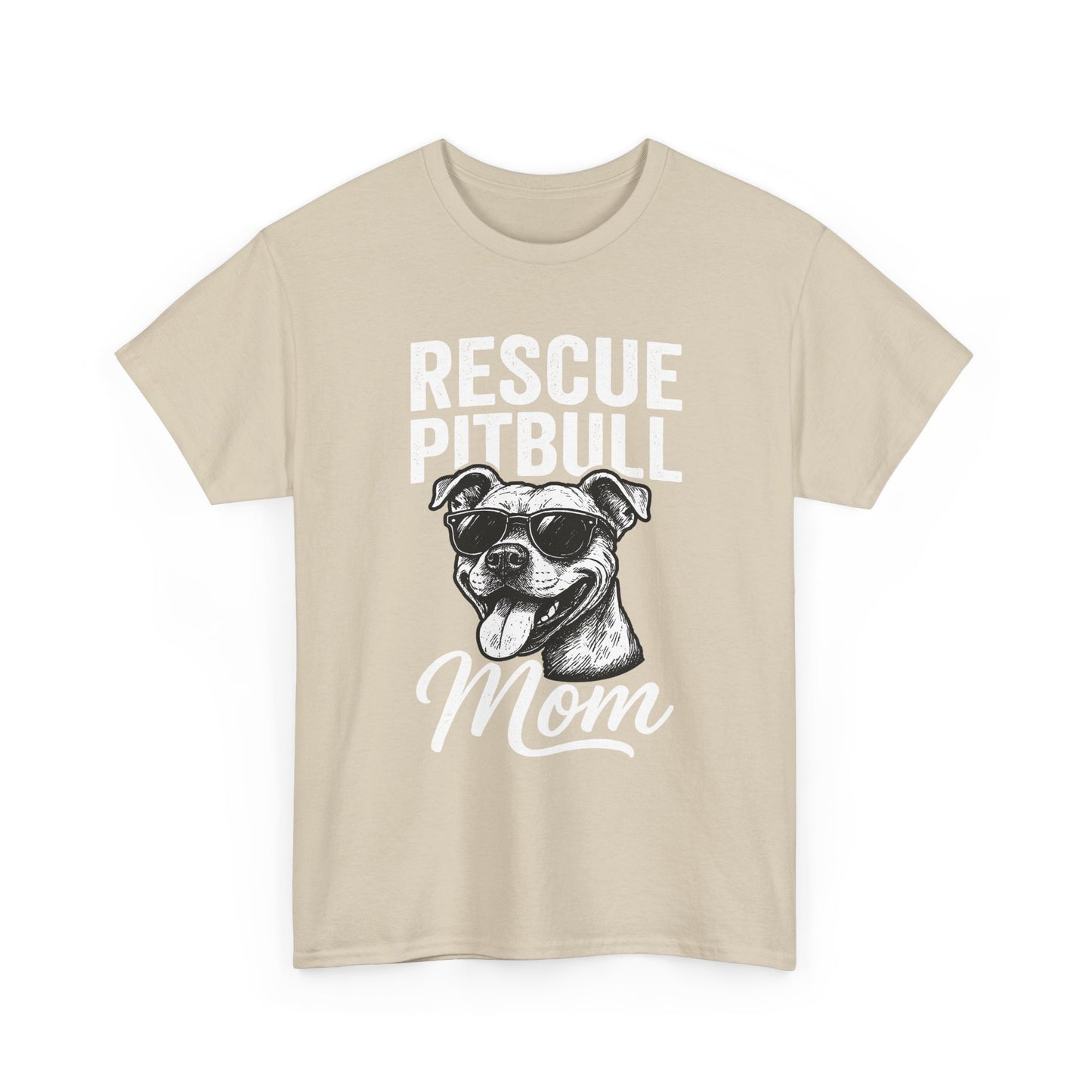 Rescue Pitbull Mom T-Shirt — Rescue Dog Lover Tee