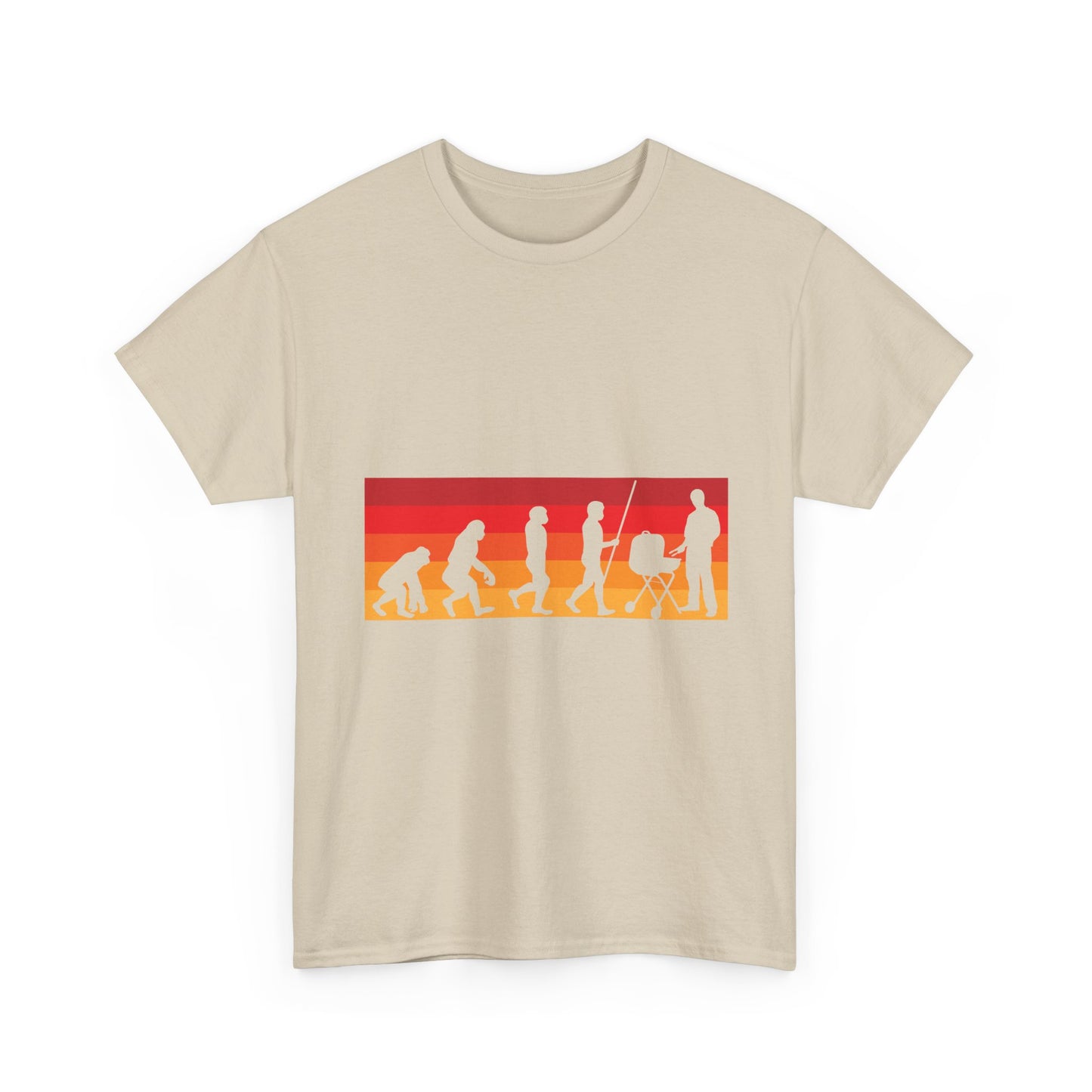 Evolution of Parenthood T-Shirt — Retro Sunset Dad to Parent Silhouette Tee