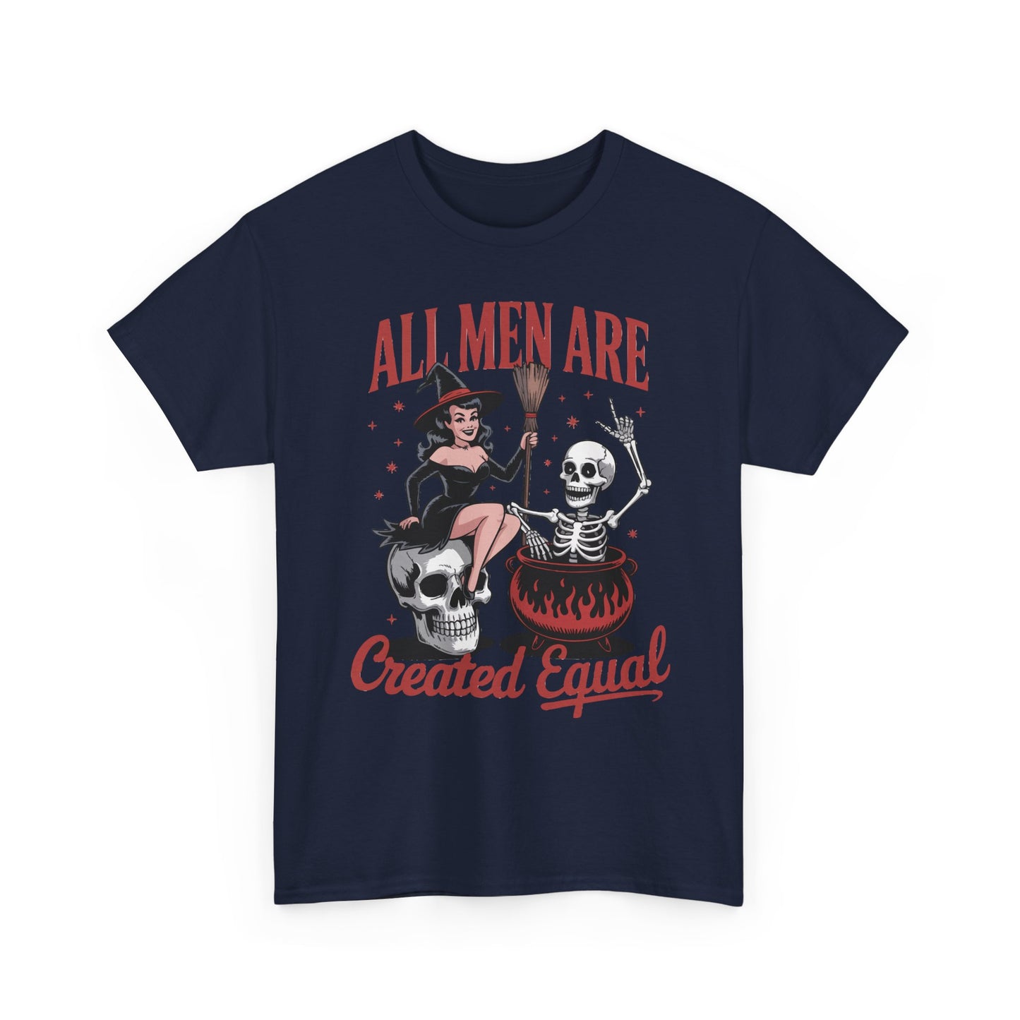 Witch & Skeleton 'All Men Are Created Equal' Tee