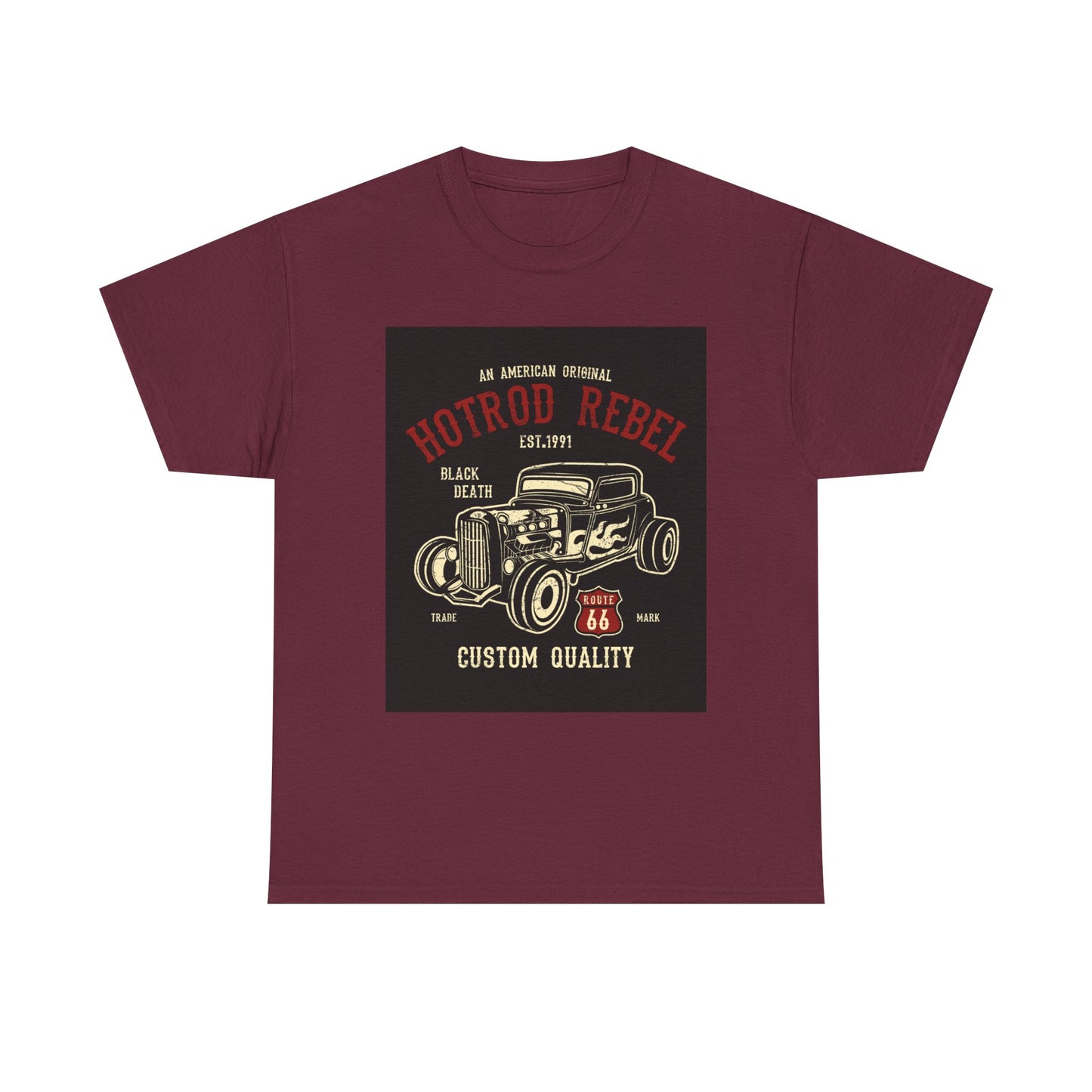 Hotrod Rebel T-Shirt – Vintage Custom Car Graphic Tee