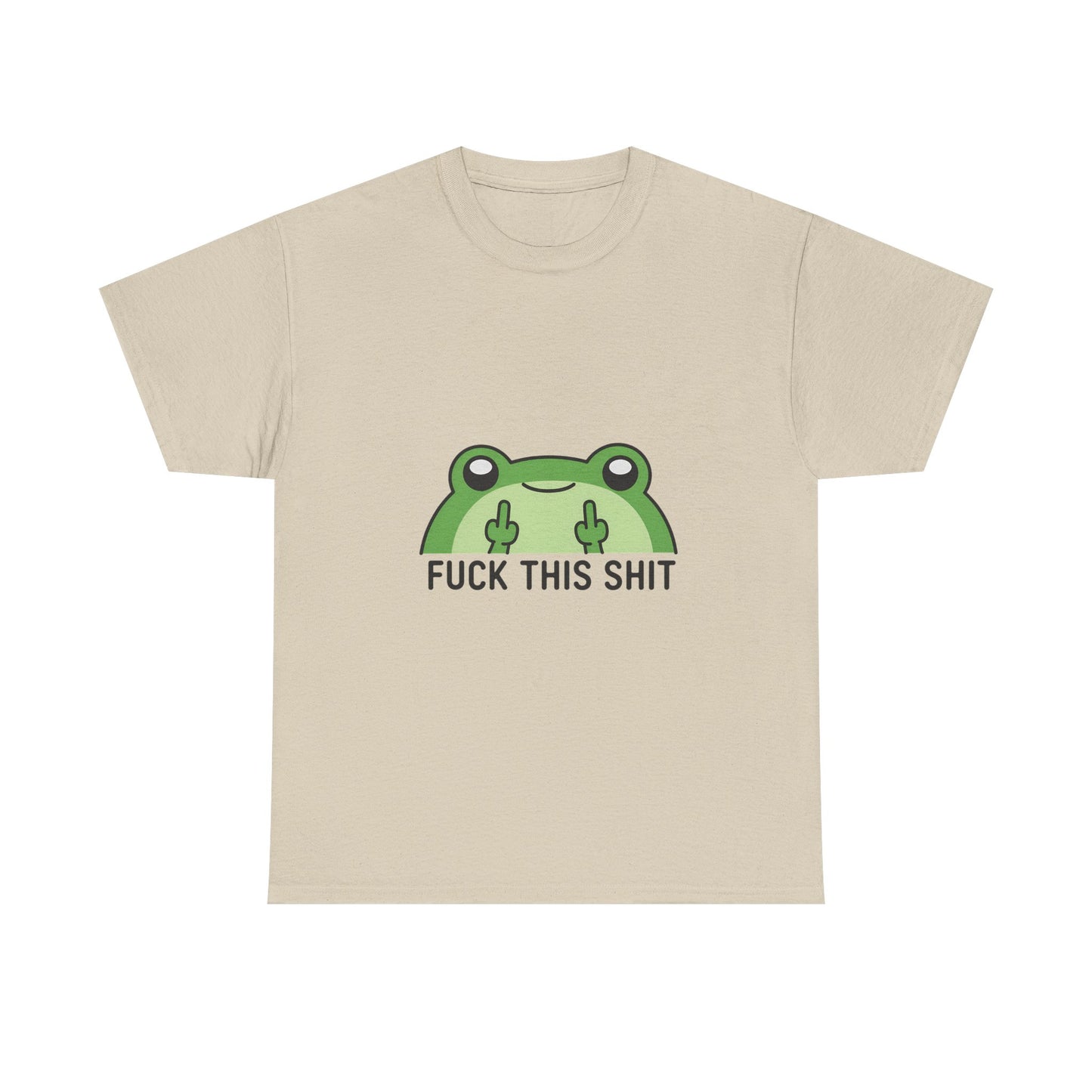 Frog Middle Finger Tee – "Fuck This Shit" Graphic T-Shirt