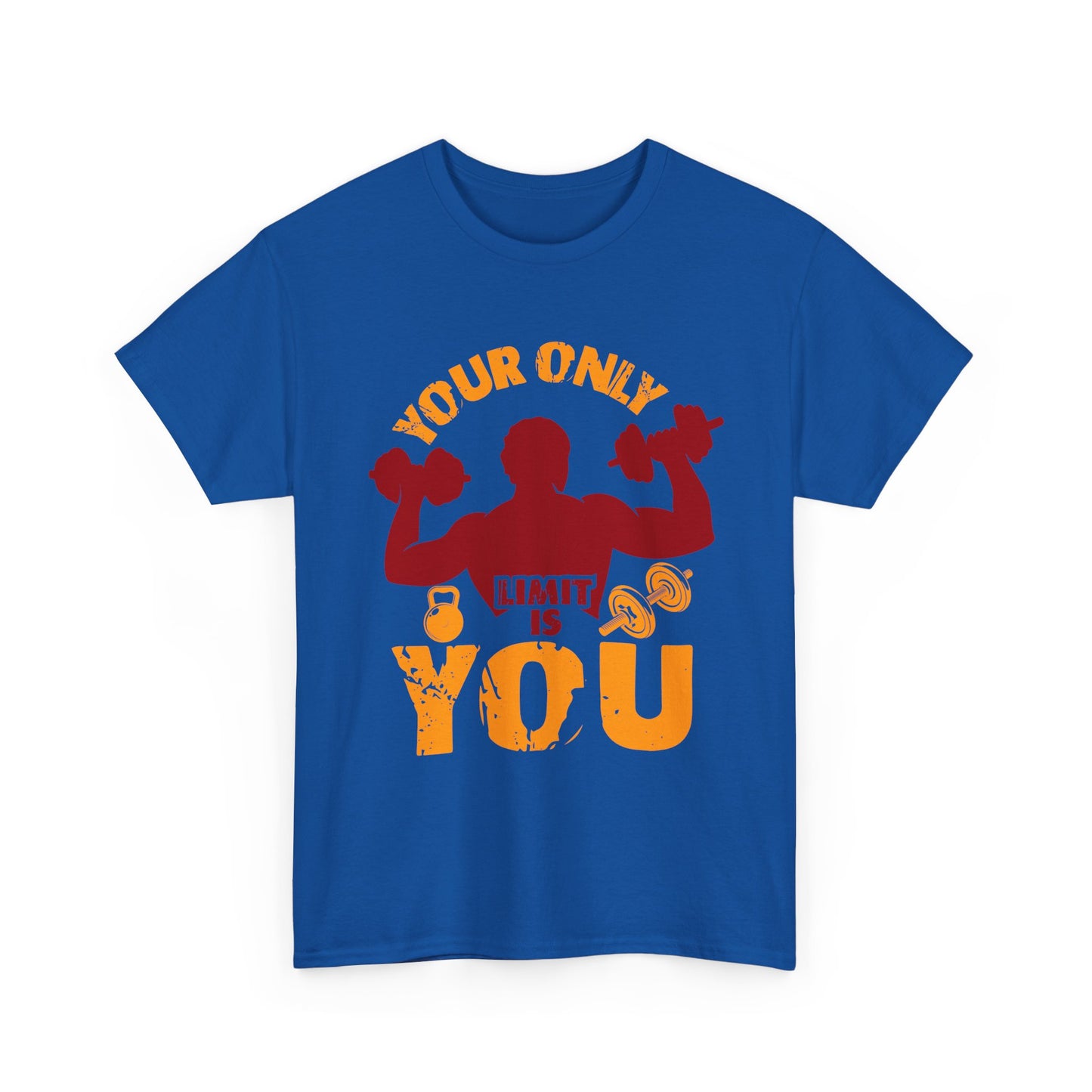 Motivational Fitness Tee — "Your Only Limit Is You" Workout T-Shirt