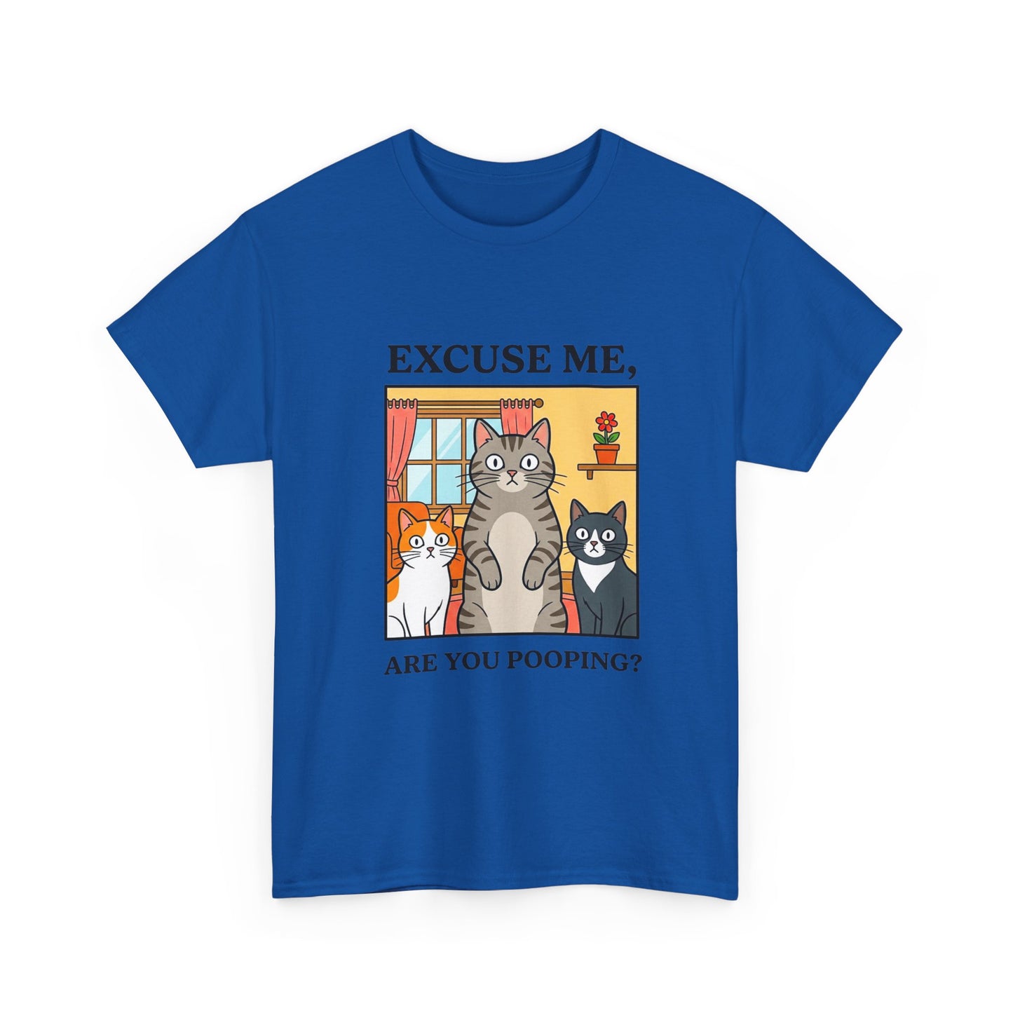 Excuse Me Are You Pooping Funny Cat T-shirt