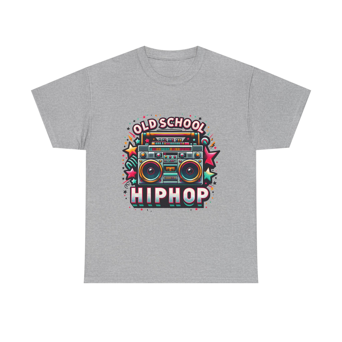 Old School Hip Hop T-Shirt — Retro Boombox Graphic Tee