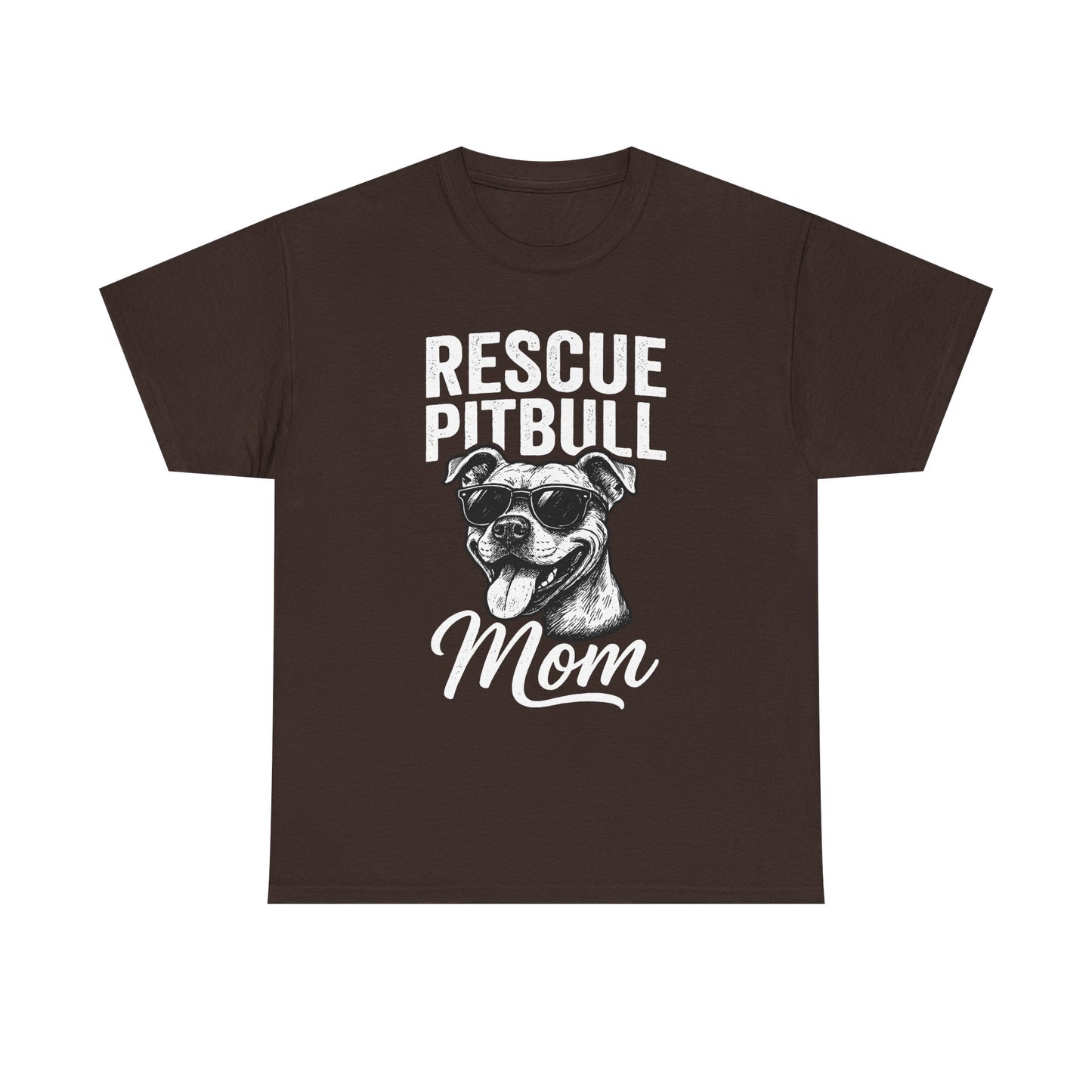 Rescue Pitbull Mom T-Shirt — Rescue Dog Lover Tee