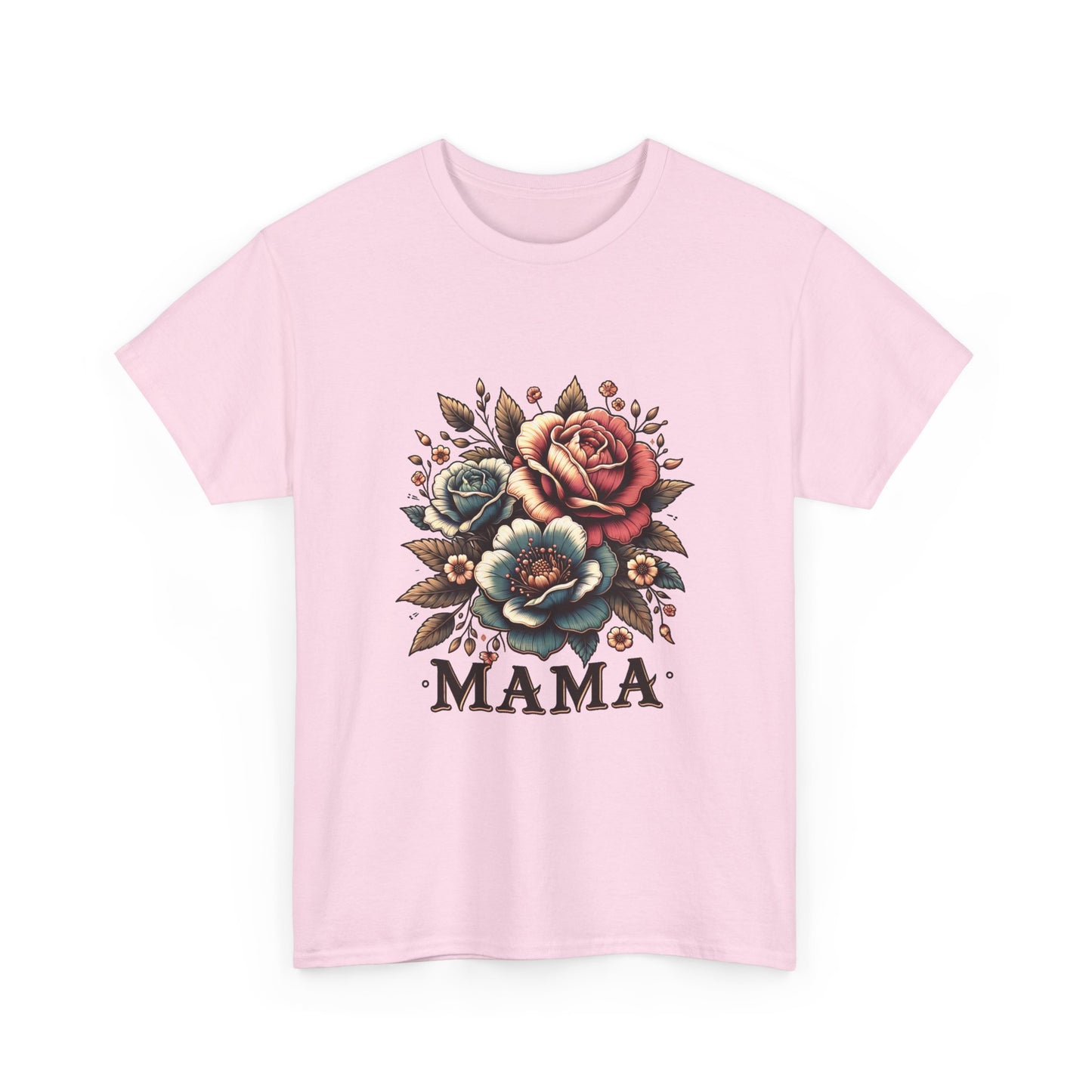 Mama Floral Tee — Vintage Roses "MAMA" Mother's Day T-Shirt