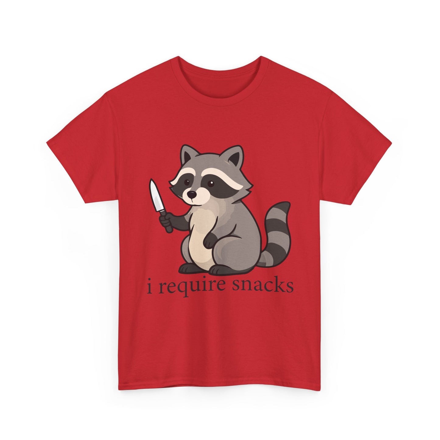 I Require Snacks Raccoon T-Shirt
