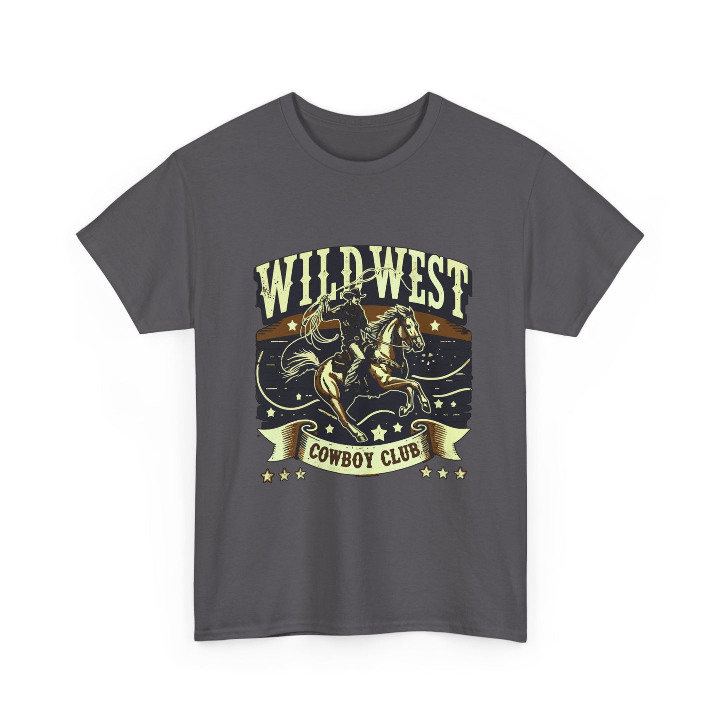 Wild West Cowboy Club T‑Shirt — Vintage Rodeo Western Graphic Tee