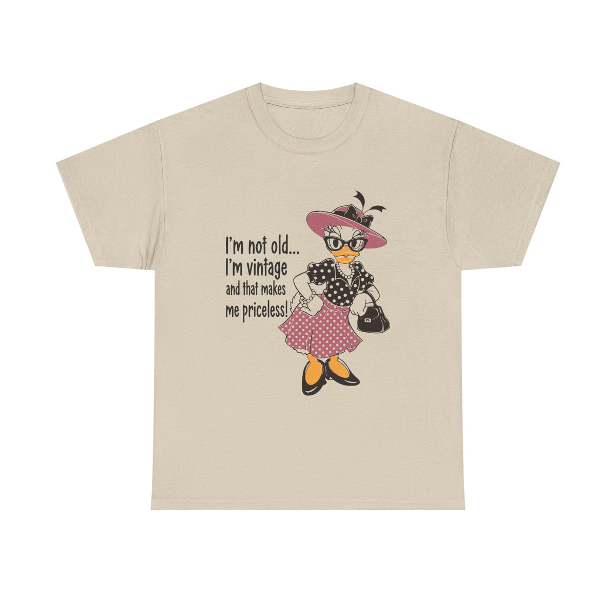 Vintage Duck Graphic Tee — "I’m not old... I’m vintage and that makes me priceless!"