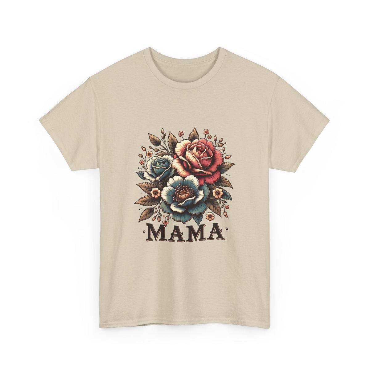 Mama Floral Tee — Vintage Roses "MAMA" Mother's Day T-Shirt