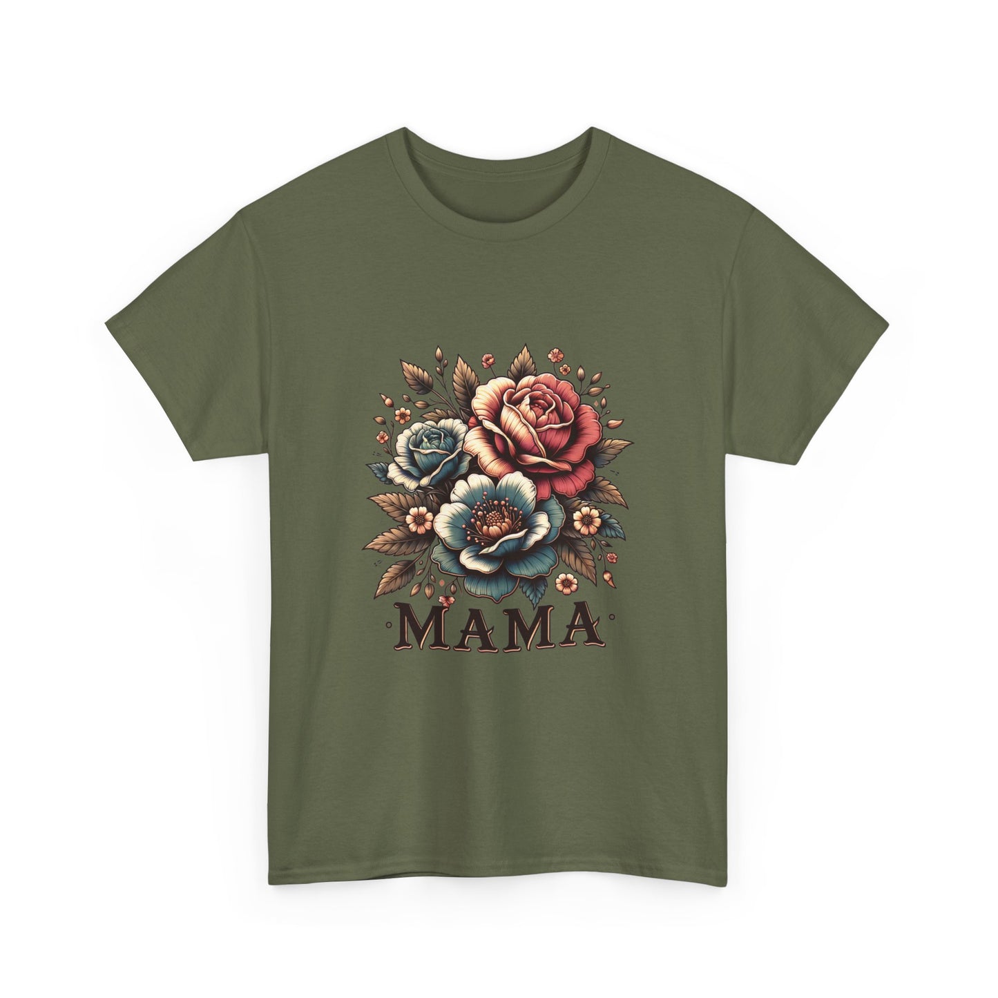 Mama Floral Tee — Vintage Roses "MAMA" Mother's Day T-Shirt