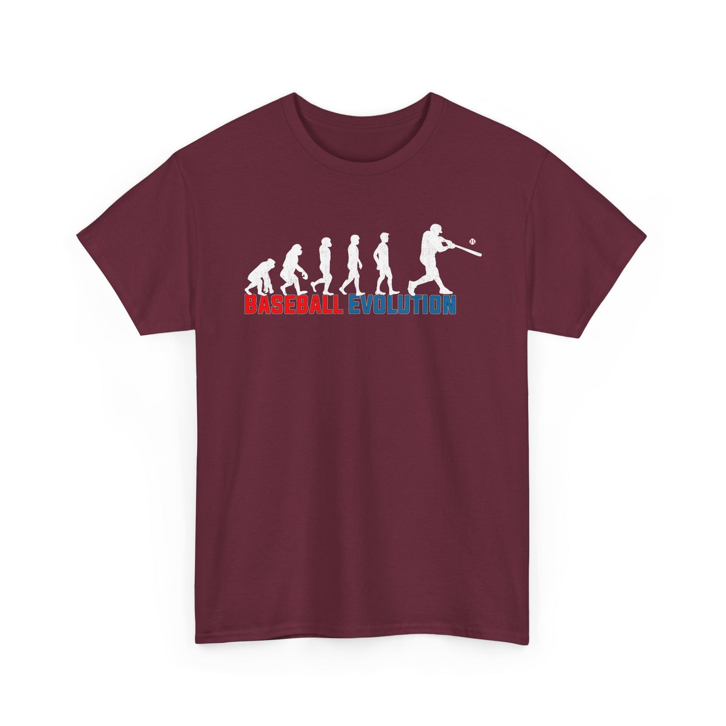Baseball Evolution T-Shirt — Funny Baseball Player Evolution Graphic Tee