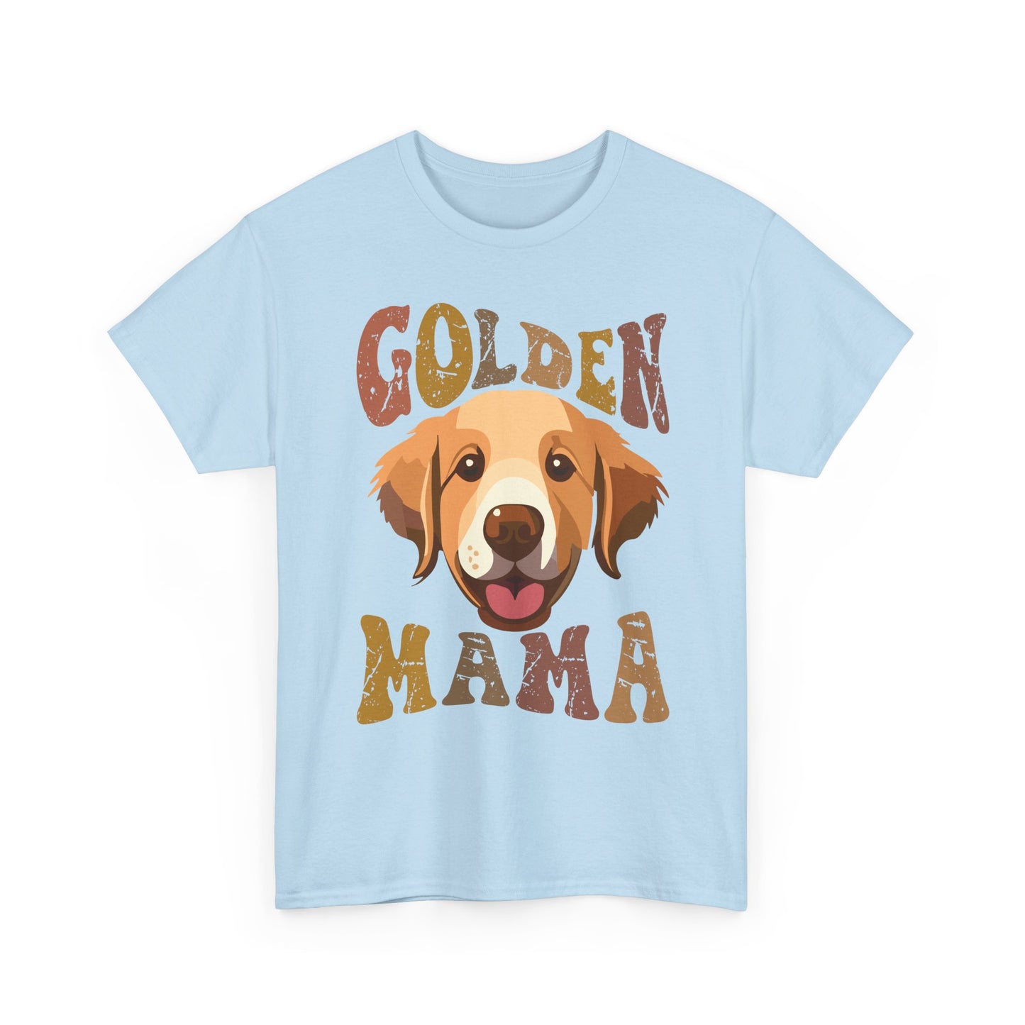 Golden Mama T‑Shirt — Cute Golden Retriever Mom Tee