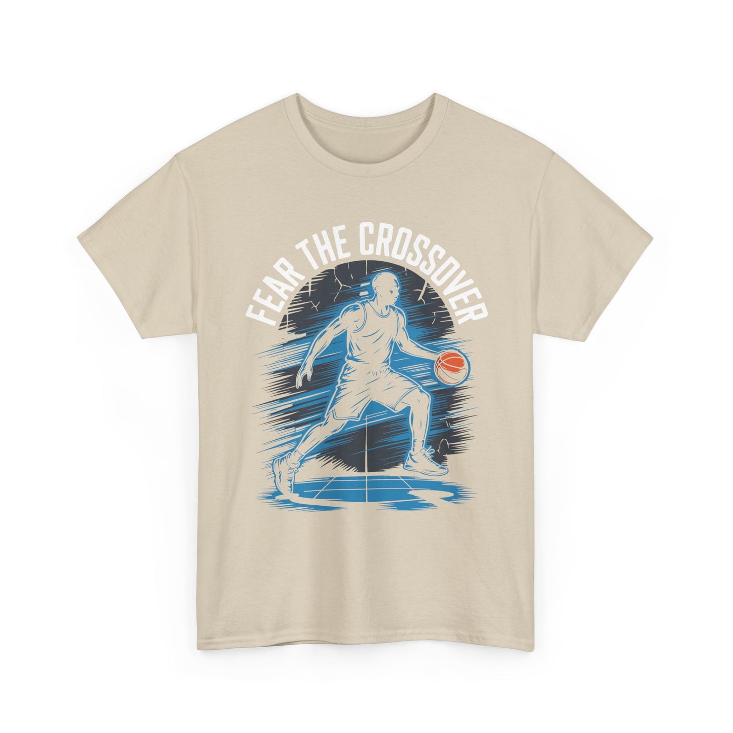 Basketball T‑Shirt - "Fear The Crossover" Dribbling Player Graphic Tee