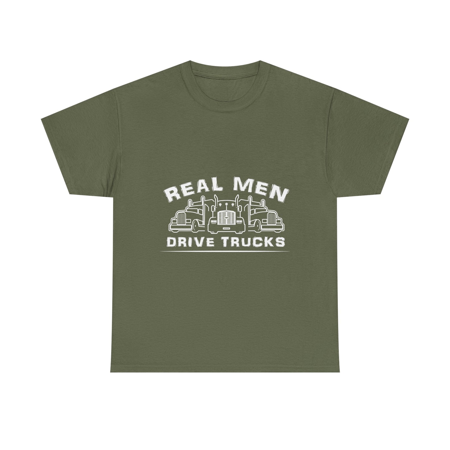 Truck Driver T‑Shirt — “Real Men Drive Trucks” Graphic Tee