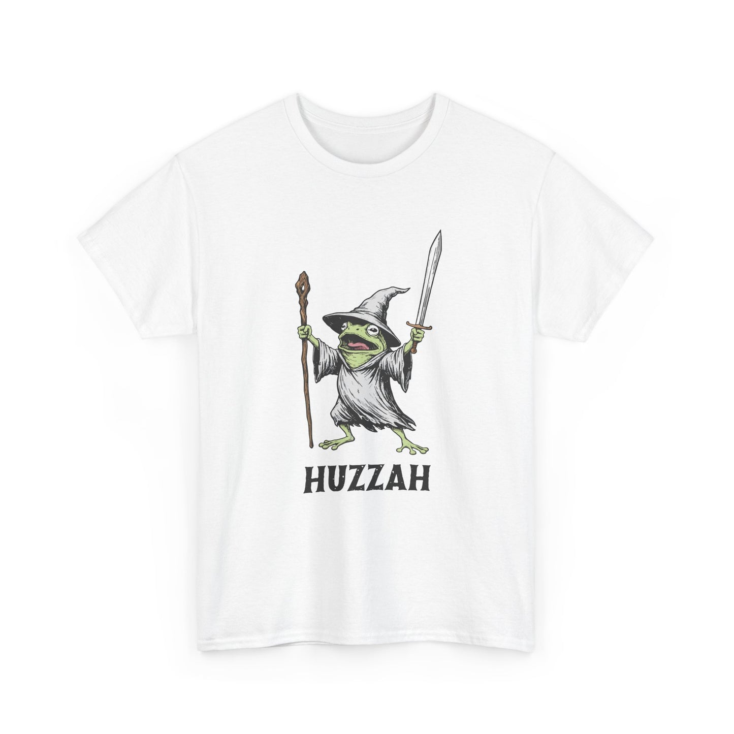 T-Shirt — Huzzah Frog Wizard Graphic Tee