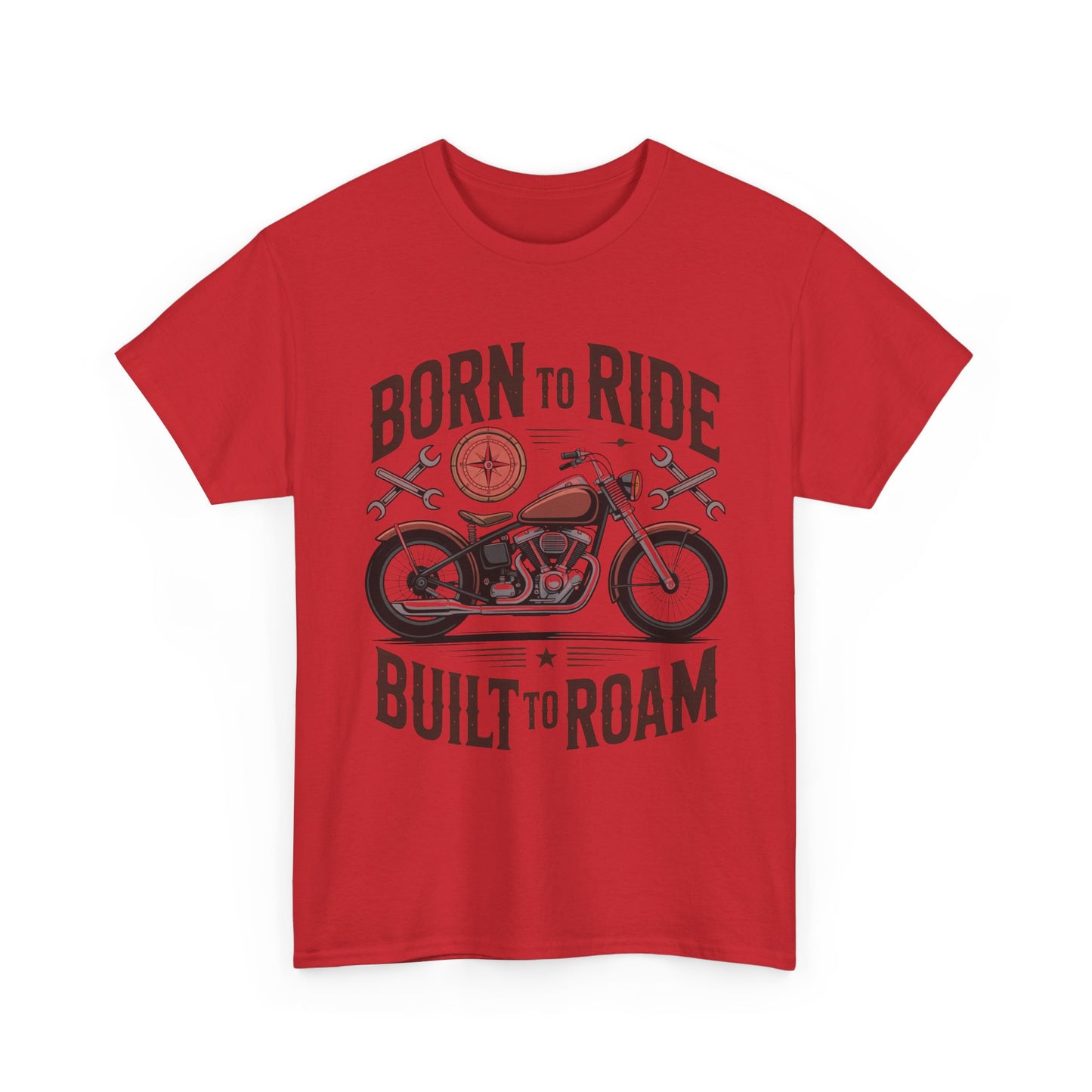 Born to Ride Built to Roam Motorcycle T-Shirt