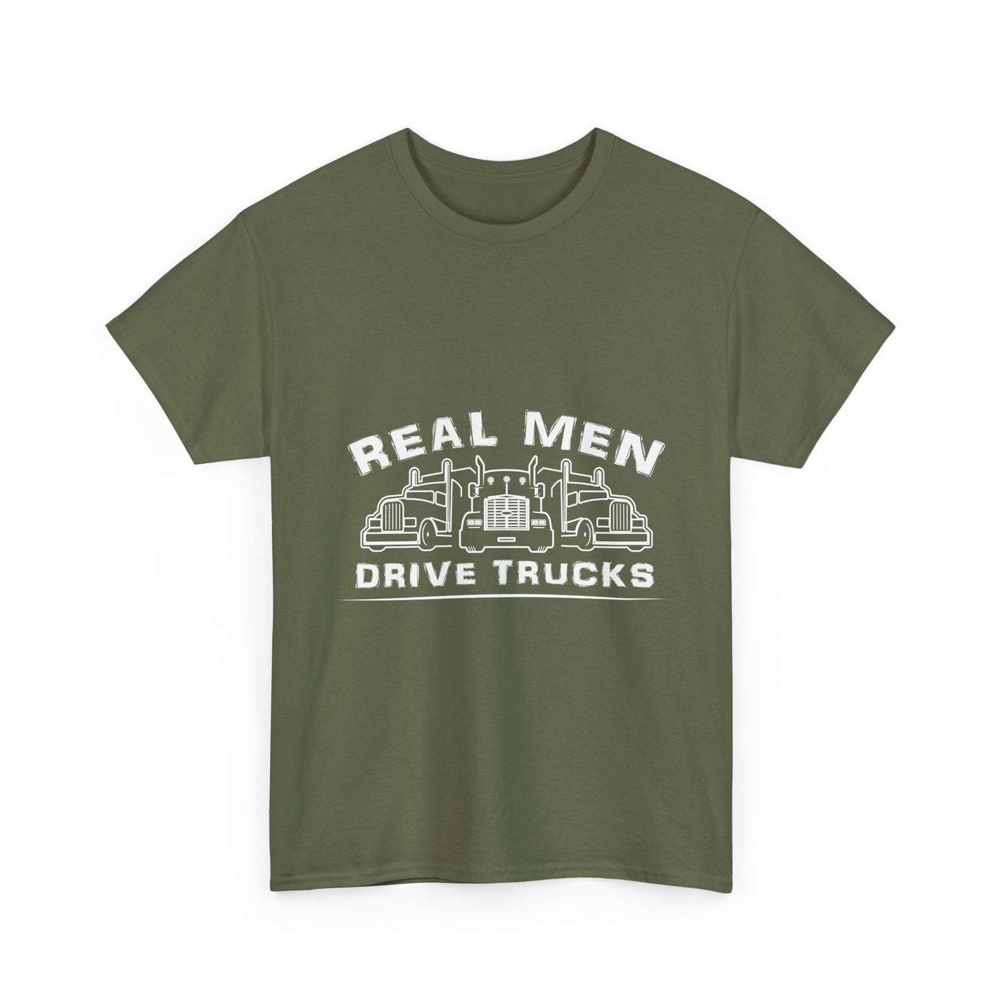 Truck Driver T‑Shirt — “Real Men Drive Trucks” Graphic Tee