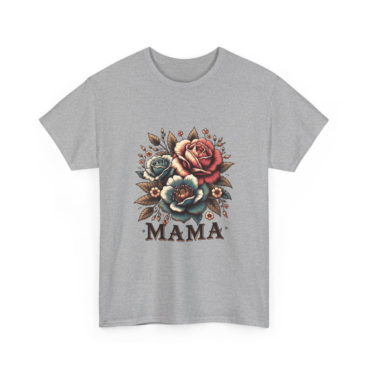 Mama Floral Tee — Vintage Roses "MAMA" Mother's Day T-Shirt