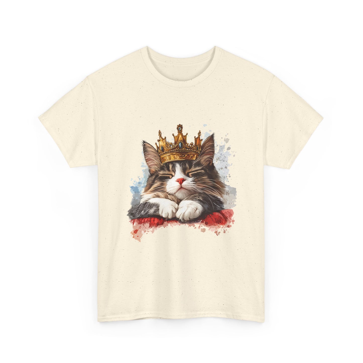 Cat King T-Shirt — Regal Crowned Cat Graphic Tee