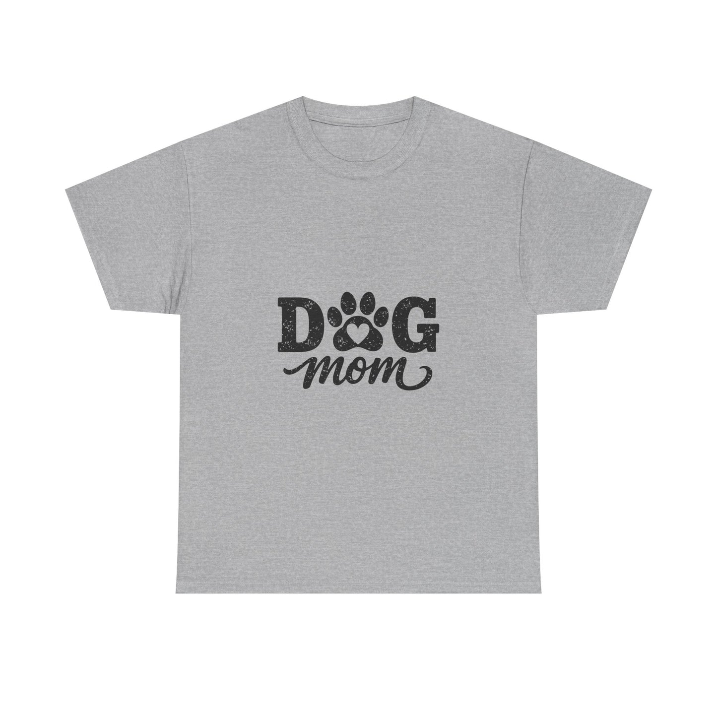 Dog Mom T‑Shirt — Paw Print Graphic Tee for Dog Lovers