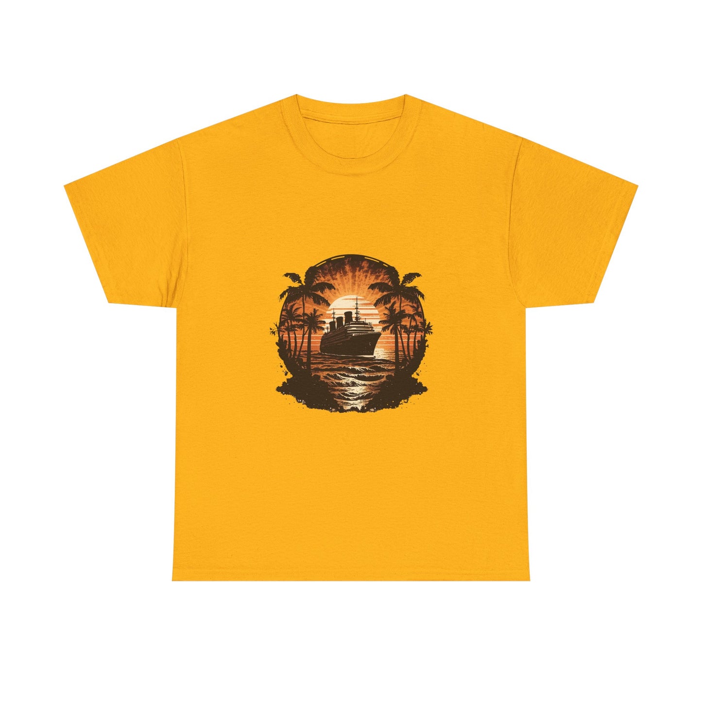 T-Shirt — Tropical Sunset Cruise Graphic Tee