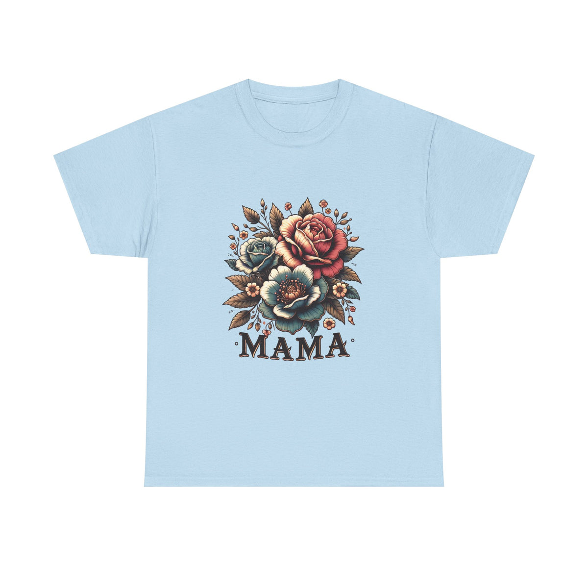 Mama Floral Tee — Vintage Roses "MAMA" Mother's Day T-Shirt