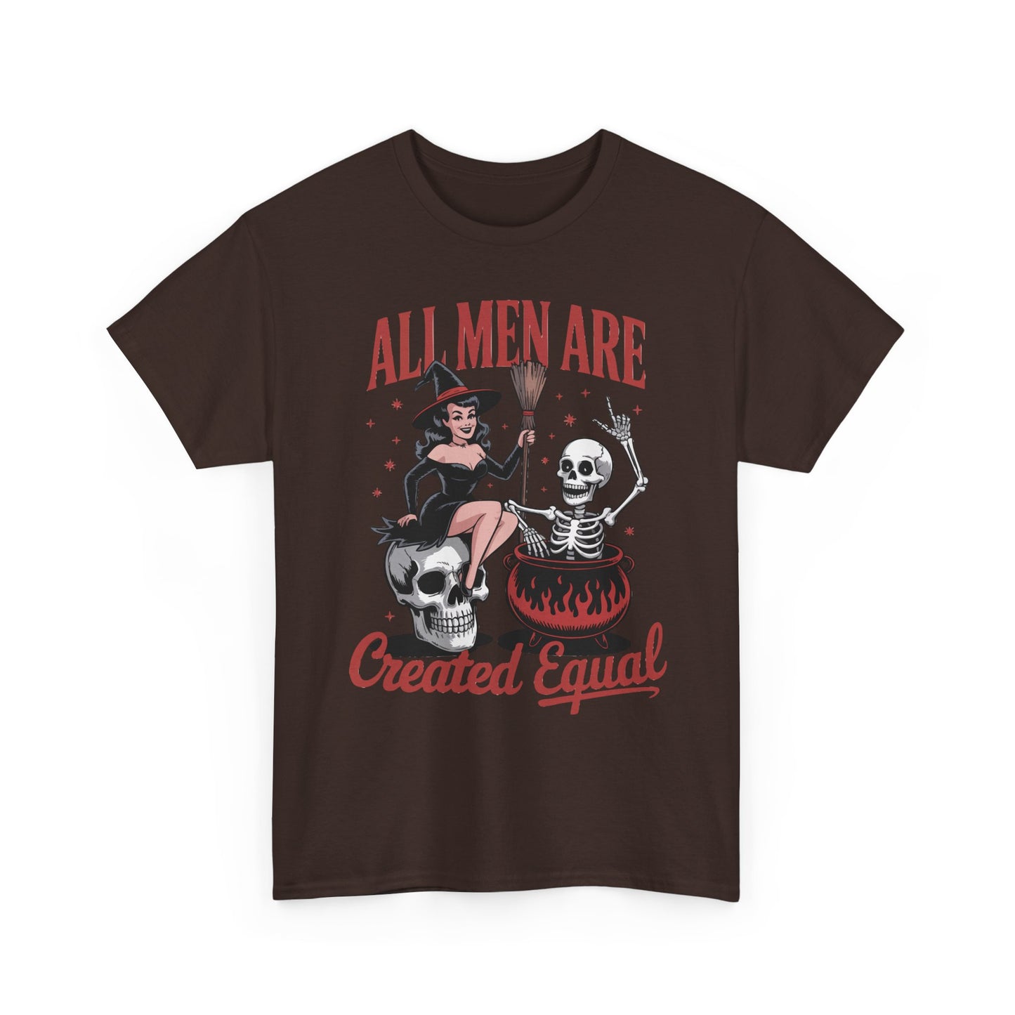 Witch & Skeleton 'All Men Are Created Equal' Tee