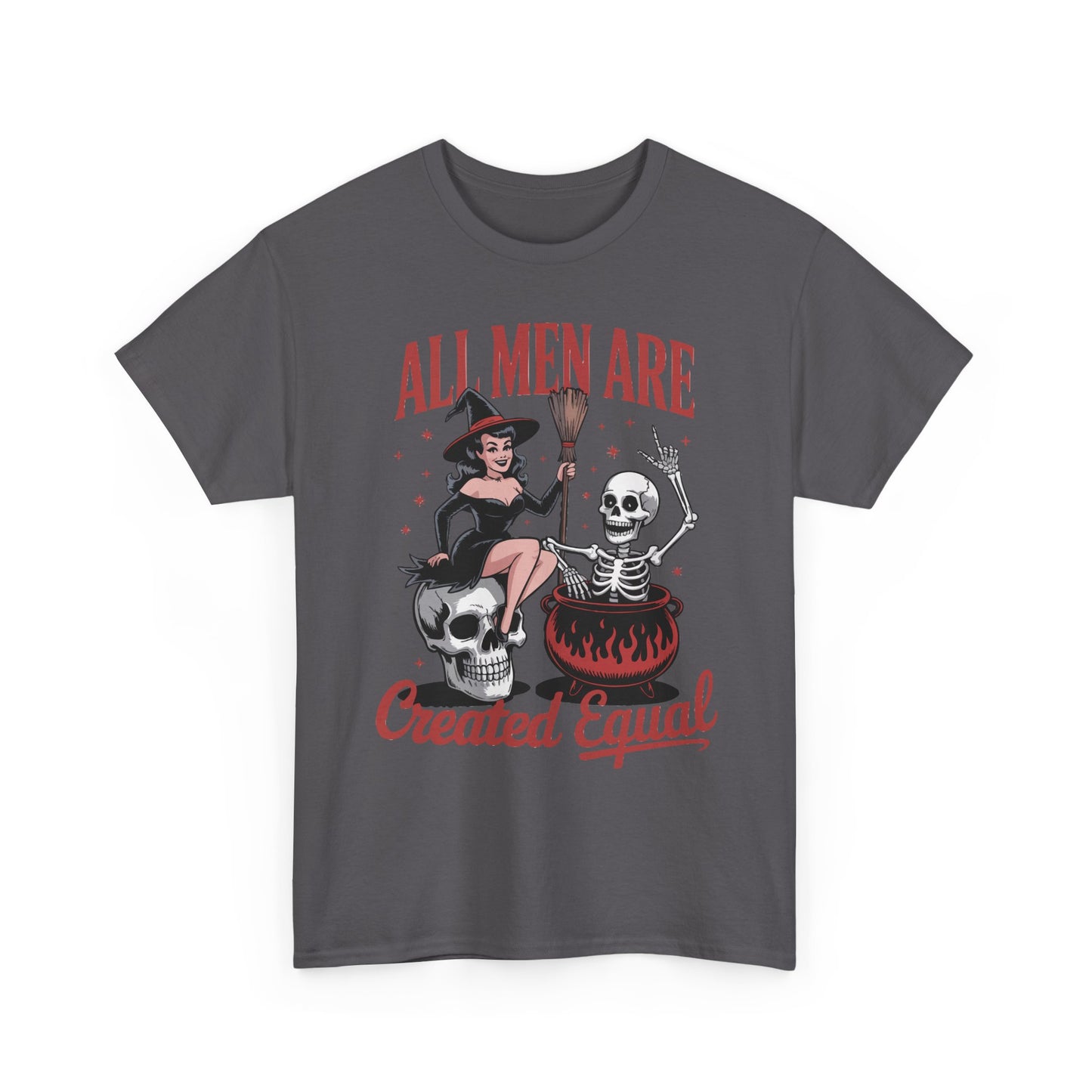 Witch & Skeleton 'All Men Are Created Equal' Tee