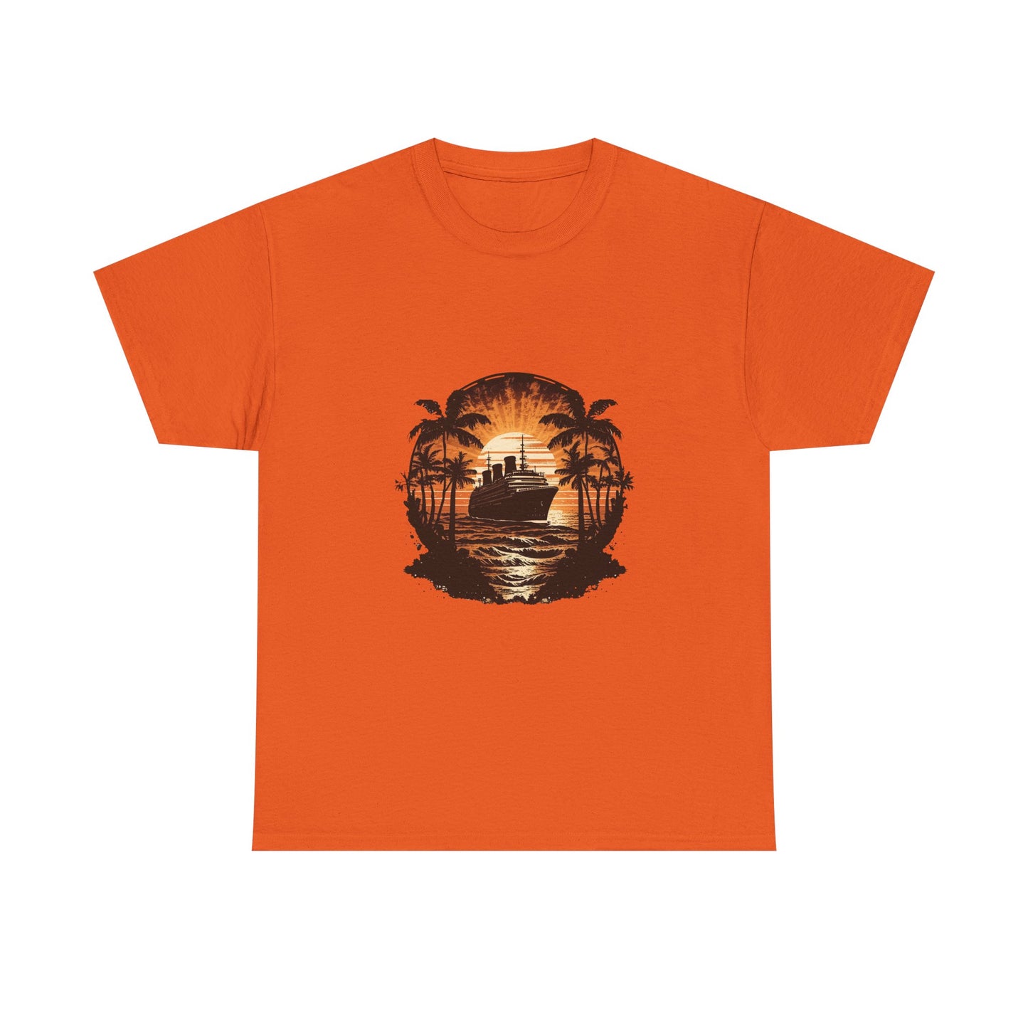 T-Shirt — Tropical Sunset Cruise Graphic Tee