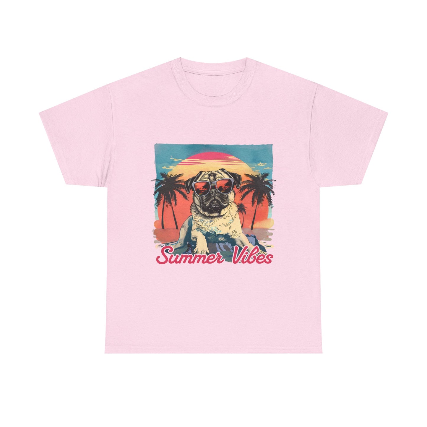 Summer Vibes Pug T-Shirt