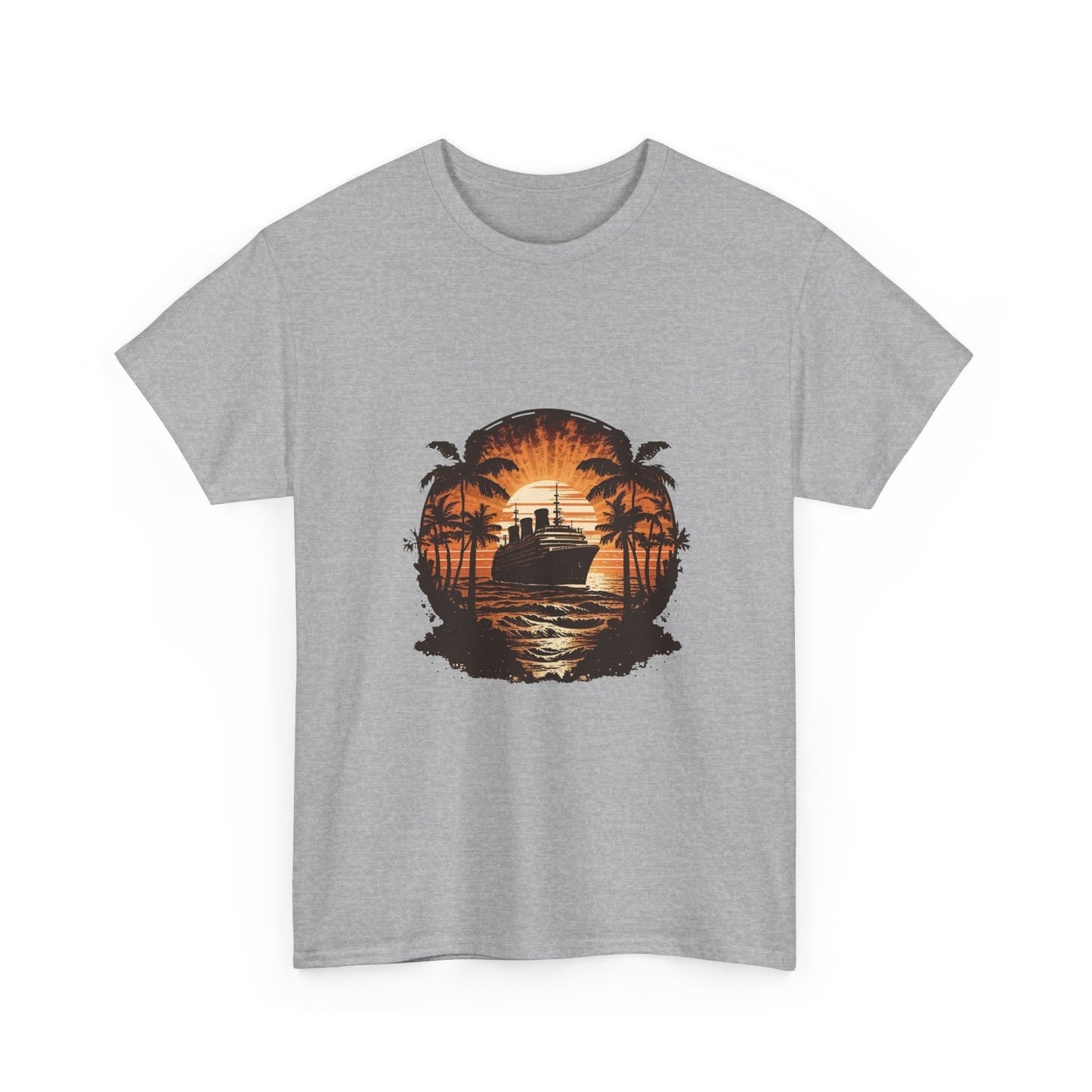 T-Shirt — Tropical Sunset Cruise Graphic Tee