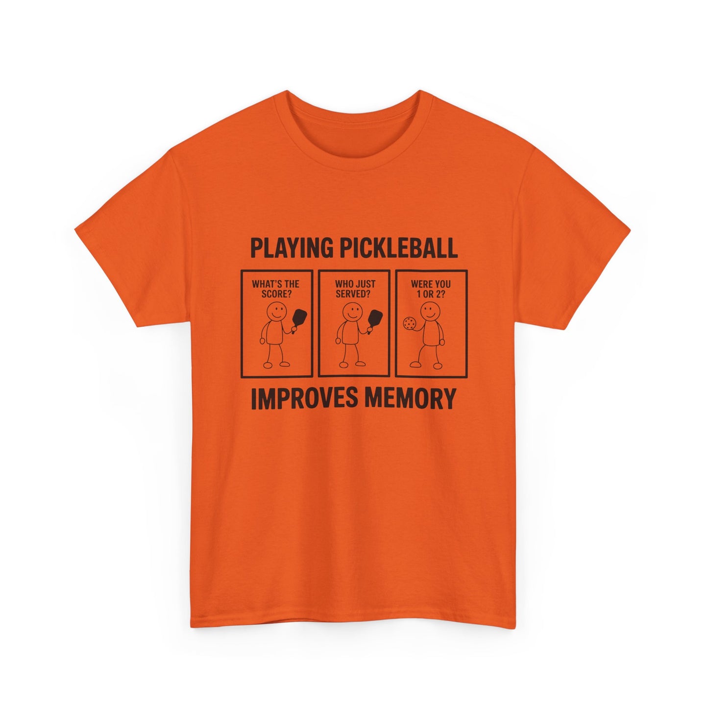 Pickleball Improves Memory Tee – Funny Pickleball Comic T-Shirt for Players