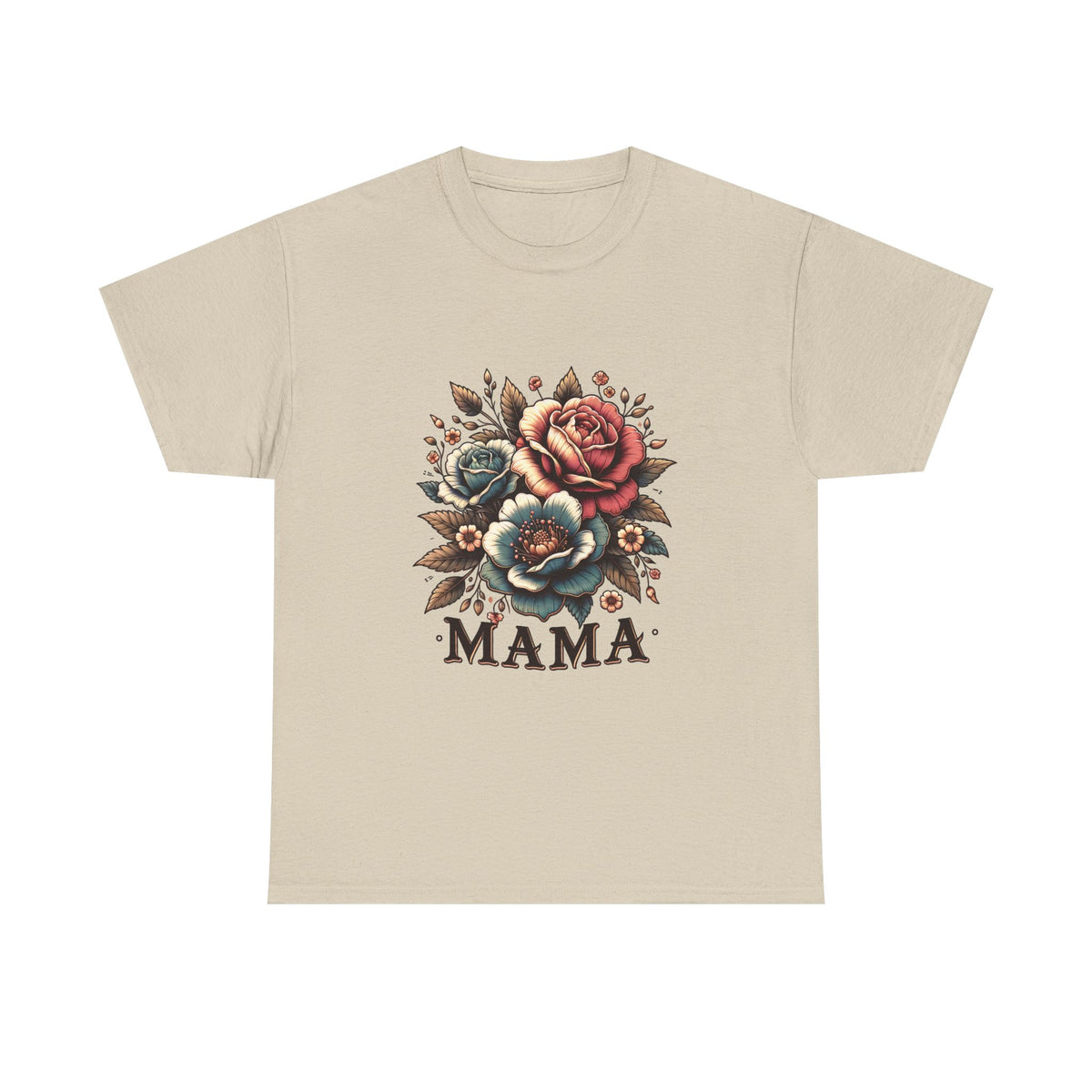 Mama Floral Tee — Vintage Roses "MAMA" Mother's Day T-Shirt