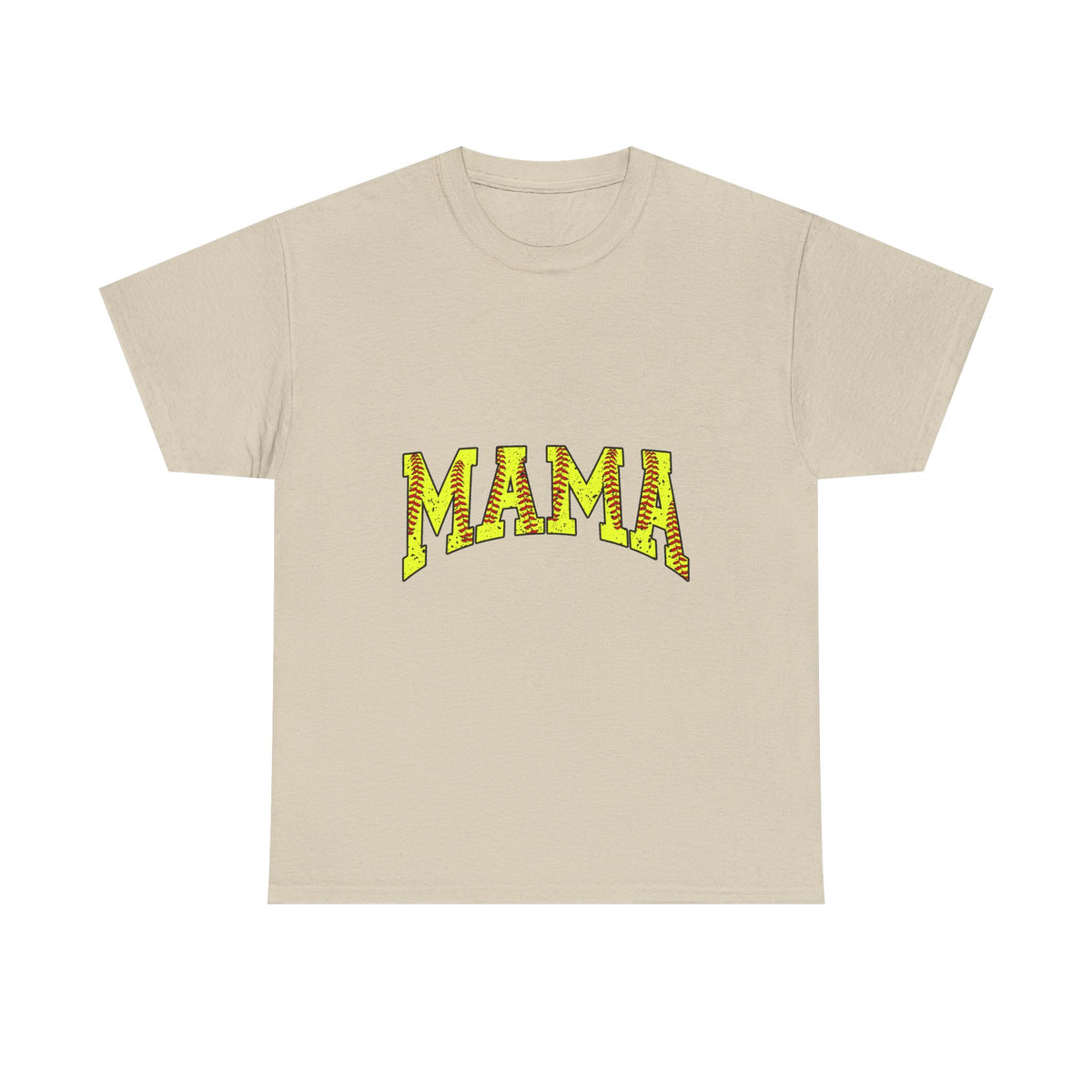 Mama Yellow Tiger Stripe Graphic Tee