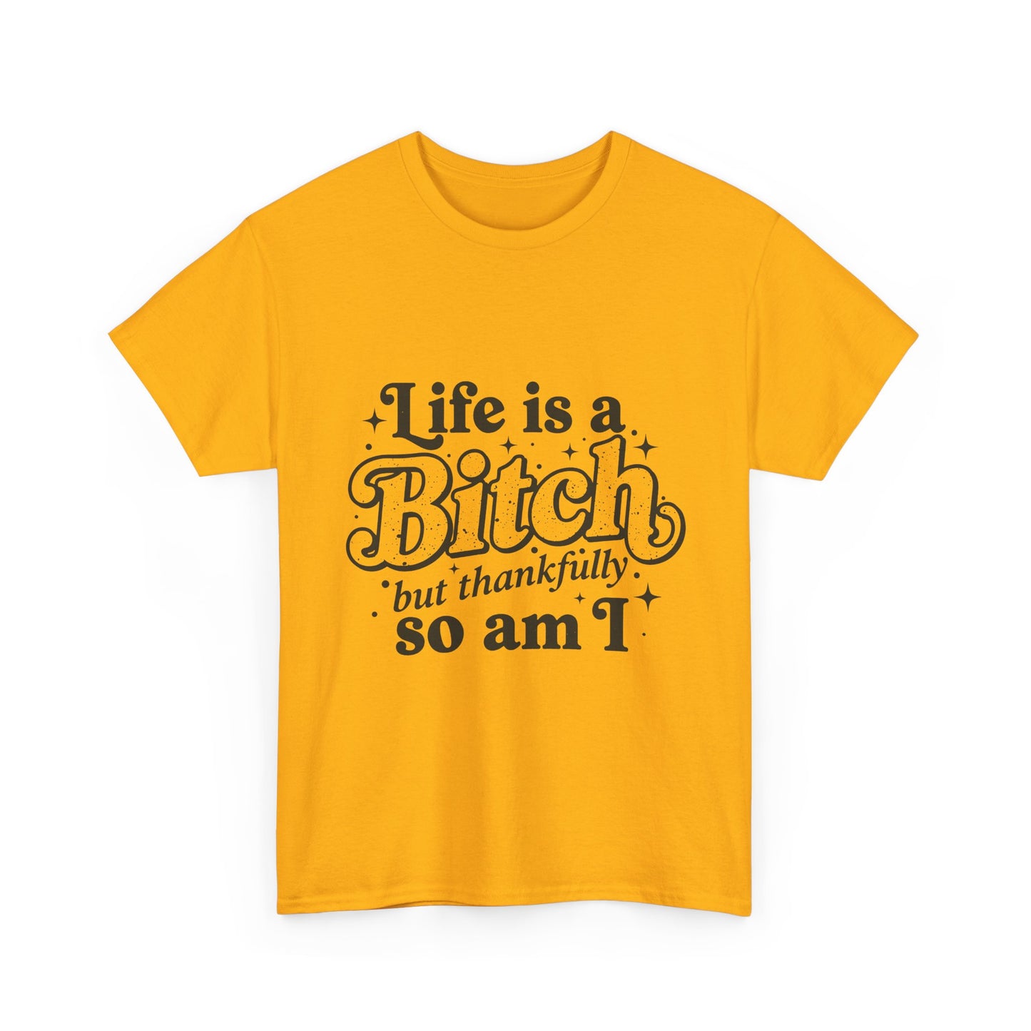 Graphic Tee - "Life is a Bitch but thankfully so am I" Statement Shirt