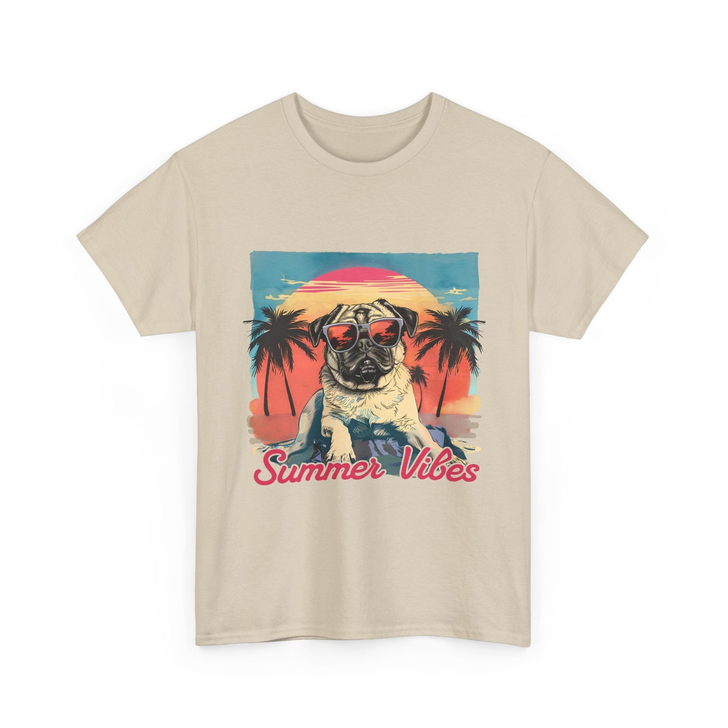 Summer Vibes Pug T-Shirt