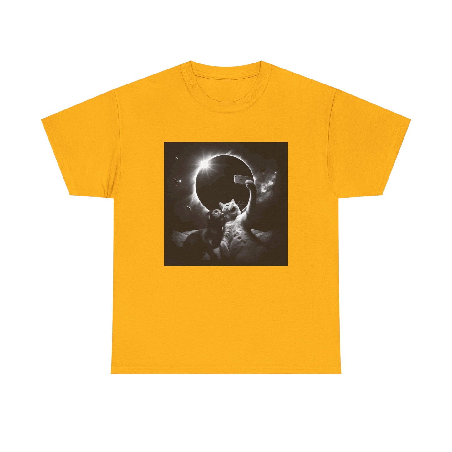 Dog and Cat Selfie Solar eclipse T-Shirt