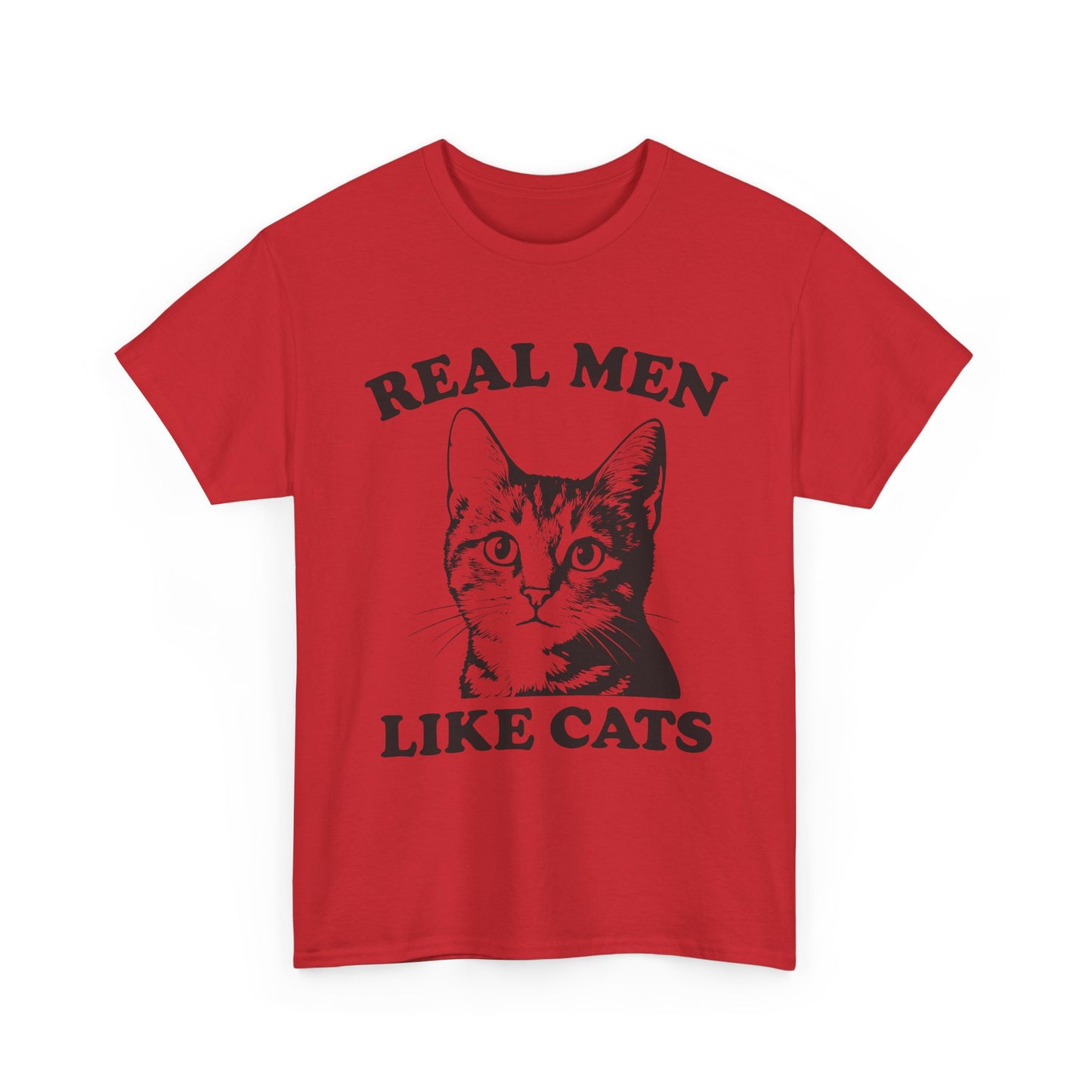 Real Men Like Cats T-Shirt — Vintage Cat Lover Tee