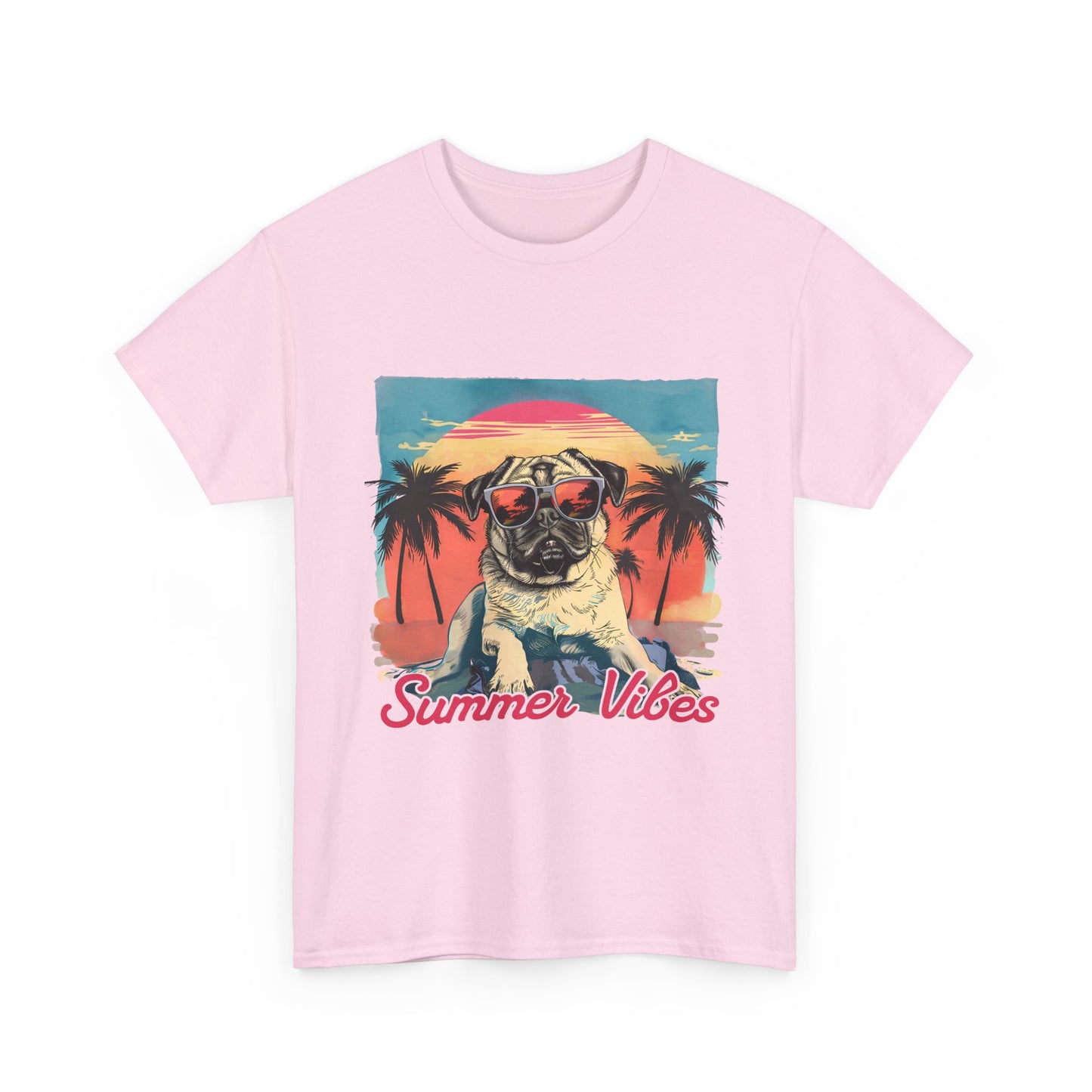 Summer Vibes Pug T-Shirt