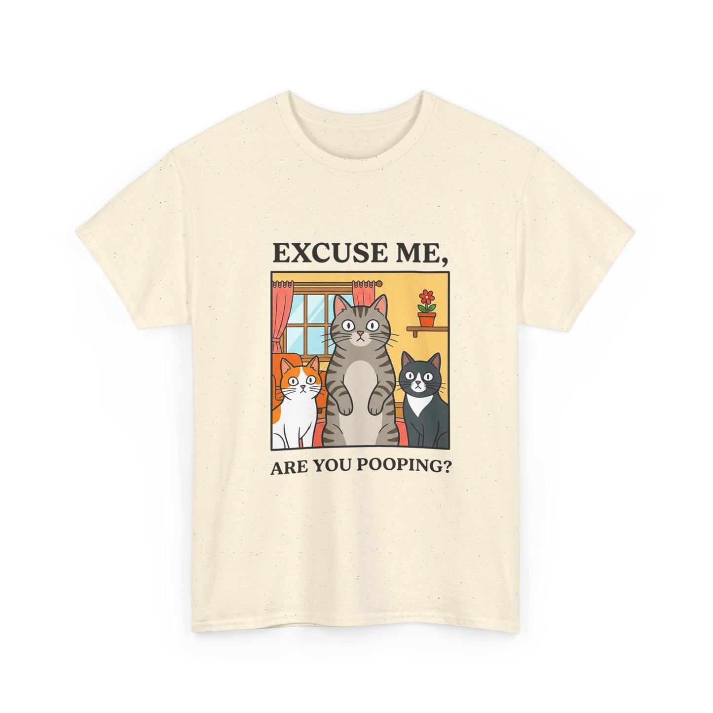 Excuse Me Are You Pooping Funny Cat T-shirt