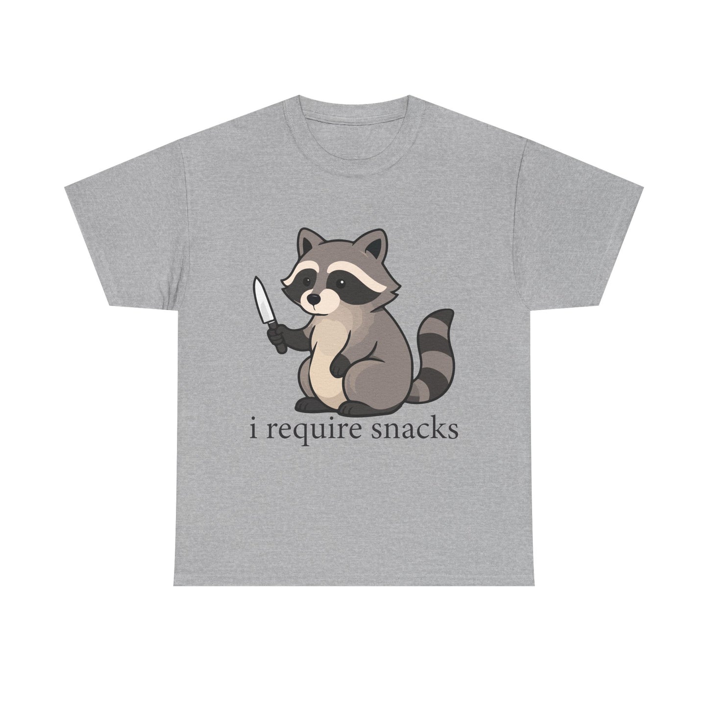 I Require Snacks Raccoon T-Shirt