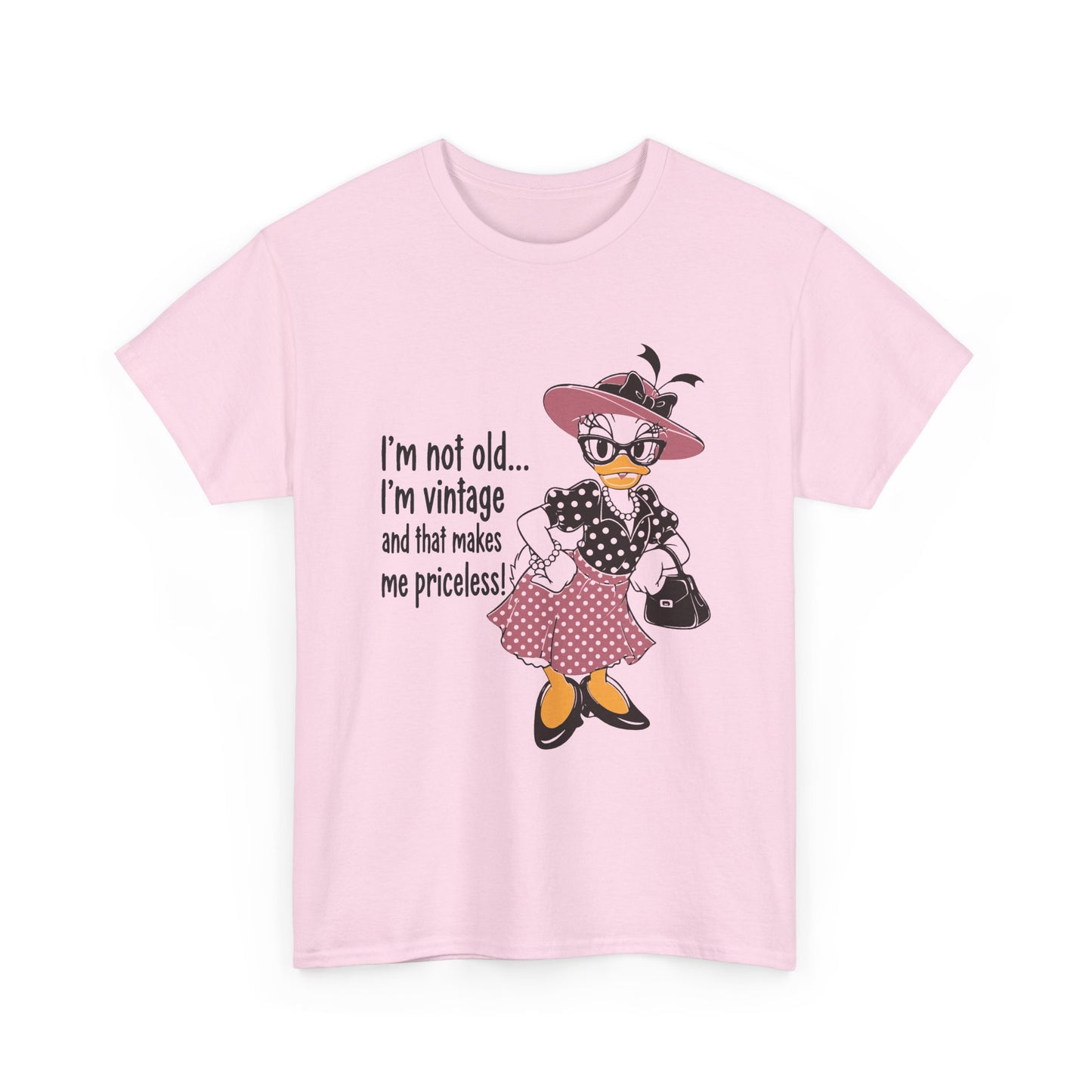 Vintage Duck Graphic Tee — "I’m not old... I’m vintage and that makes me priceless!"