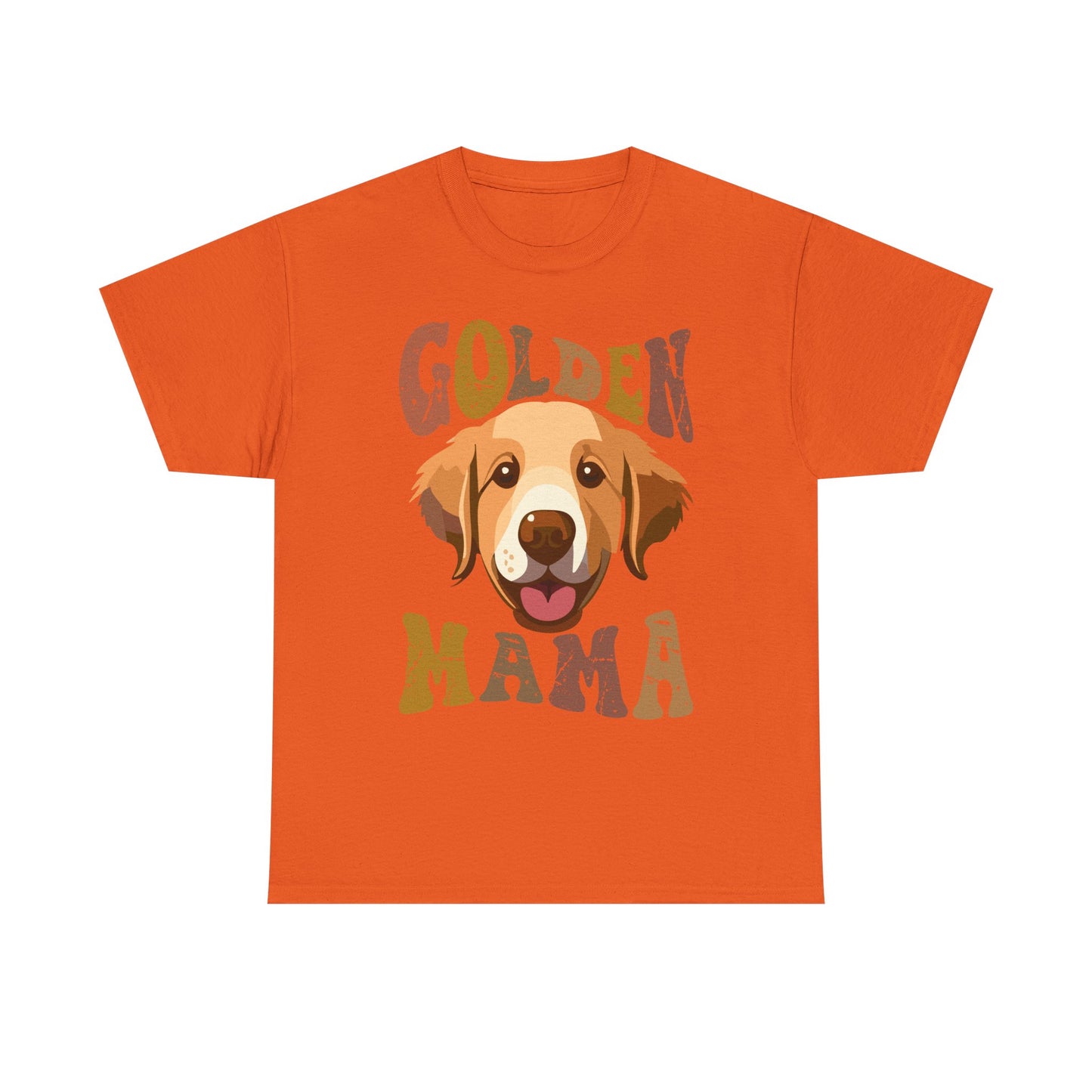Golden Mama T‑Shirt — Cute Golden Retriever Mom Tee