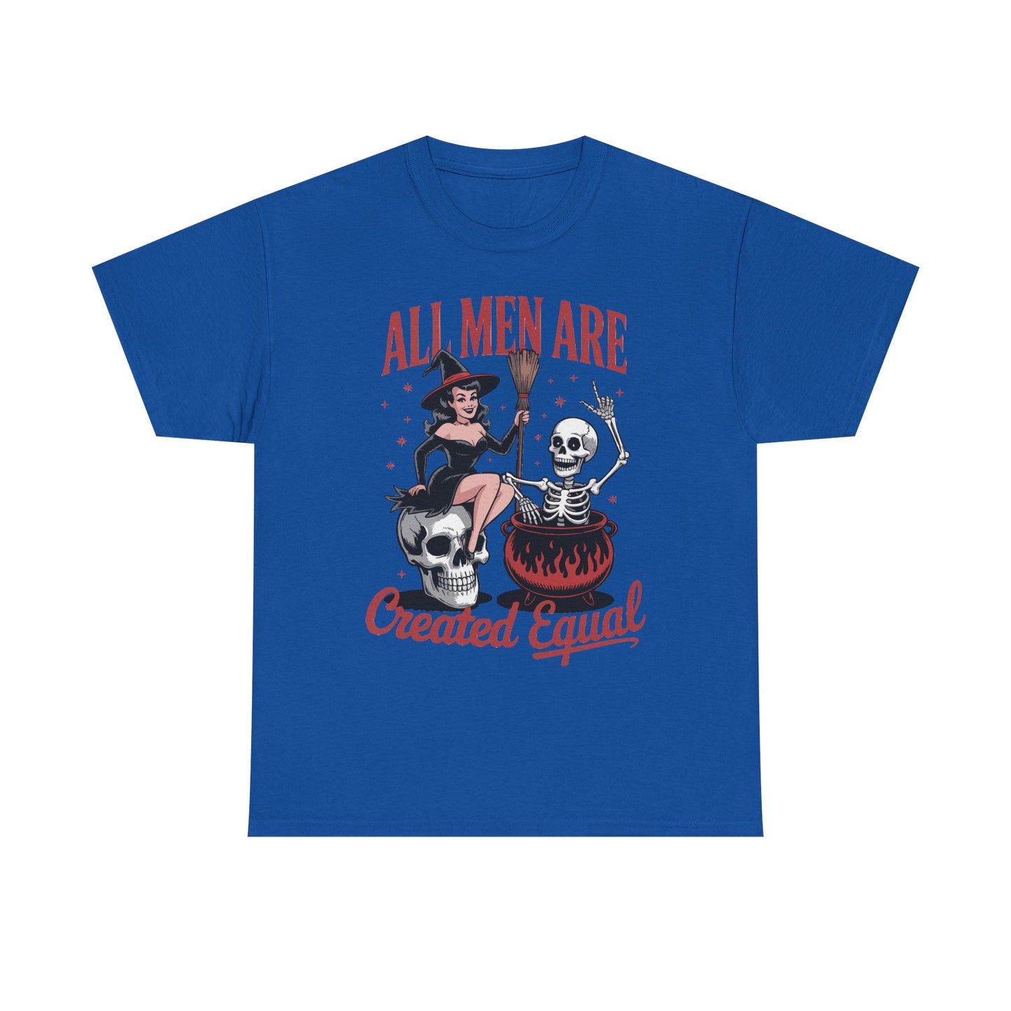 Witch & Skeleton 'All Men Are Created Equal' Tee